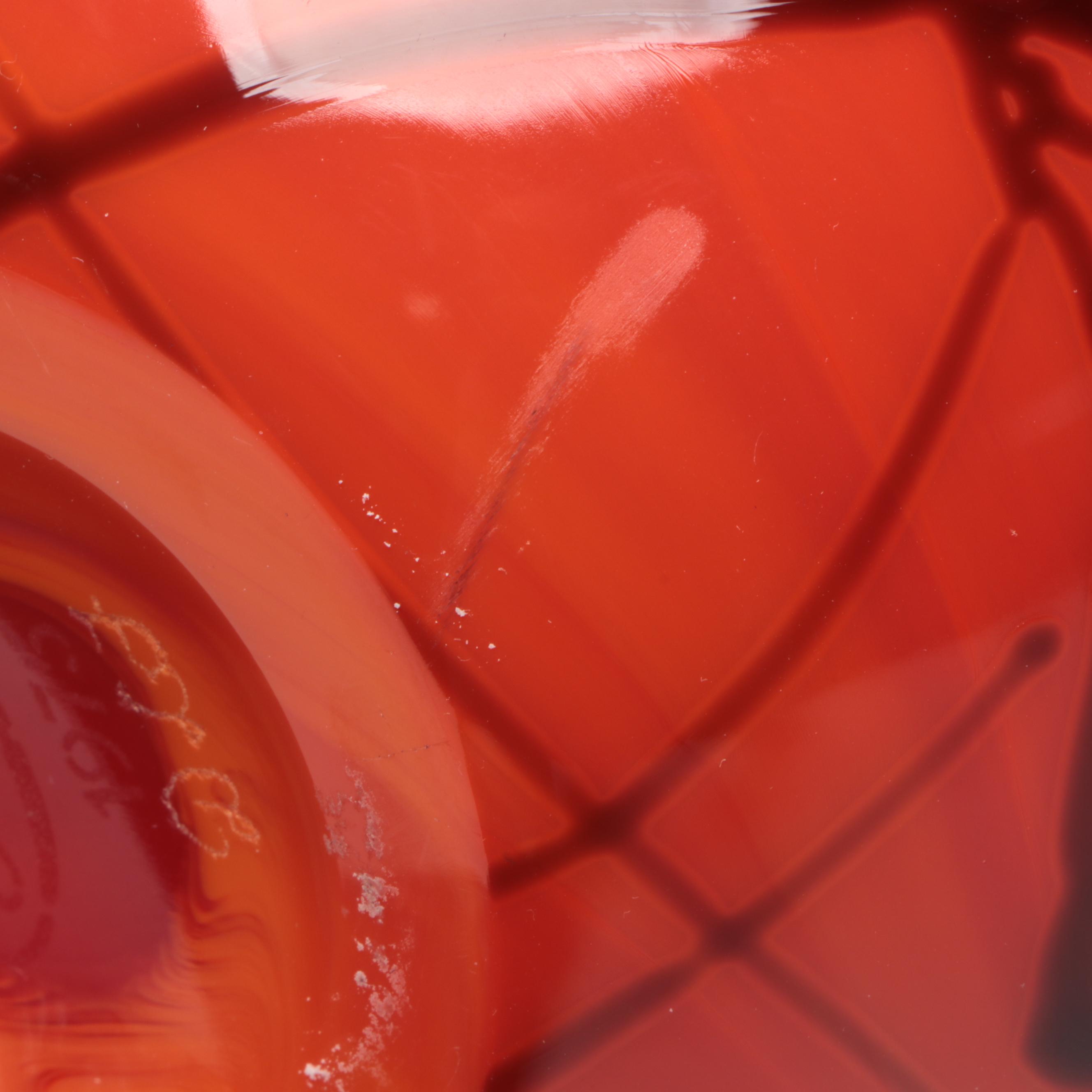 Fenton "Hanging Heart Bittersweet" Signed Limited Edition Blown Glass Vase, 1975