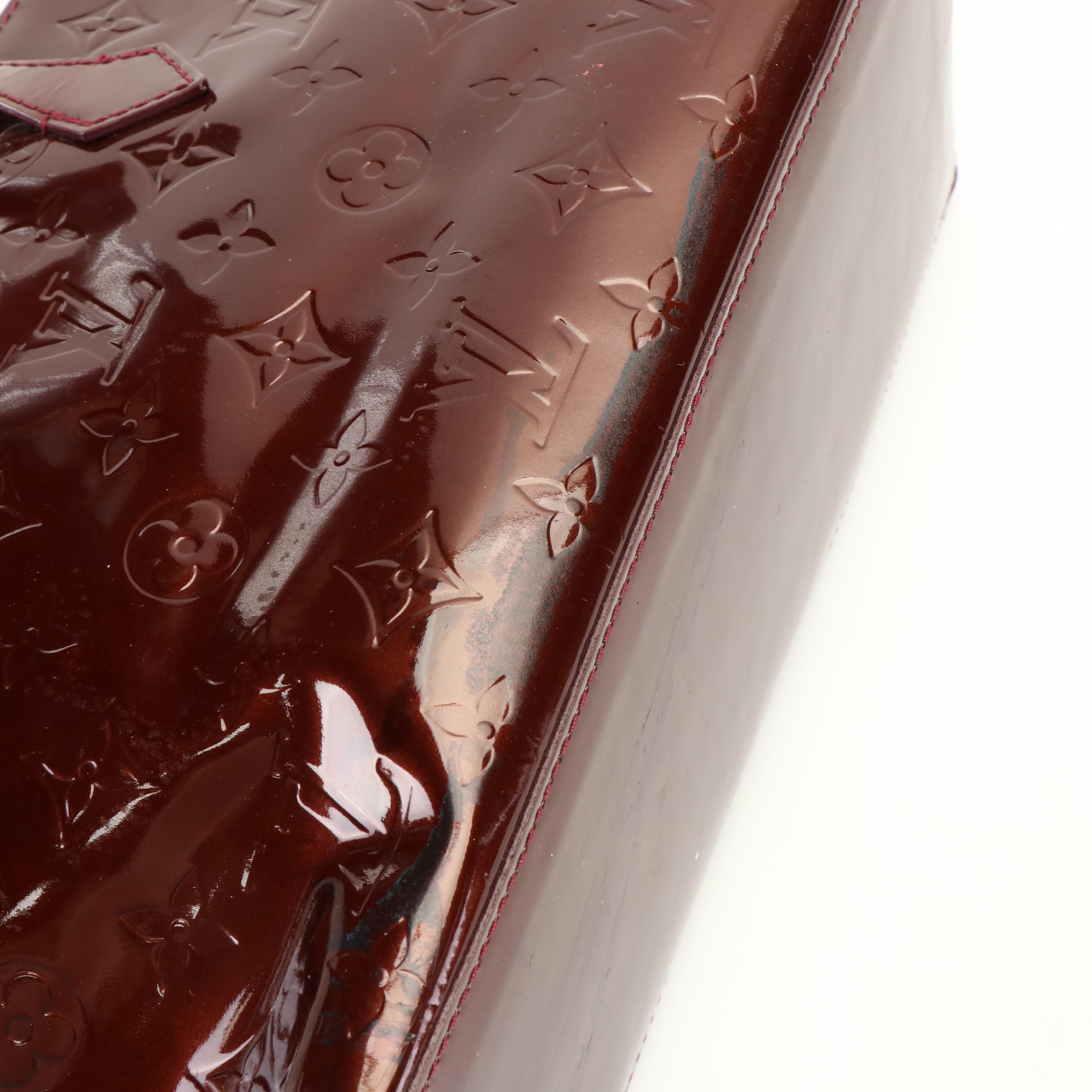 Louis Vuitton Wilshire Handbag in Vernis Amarante Leather