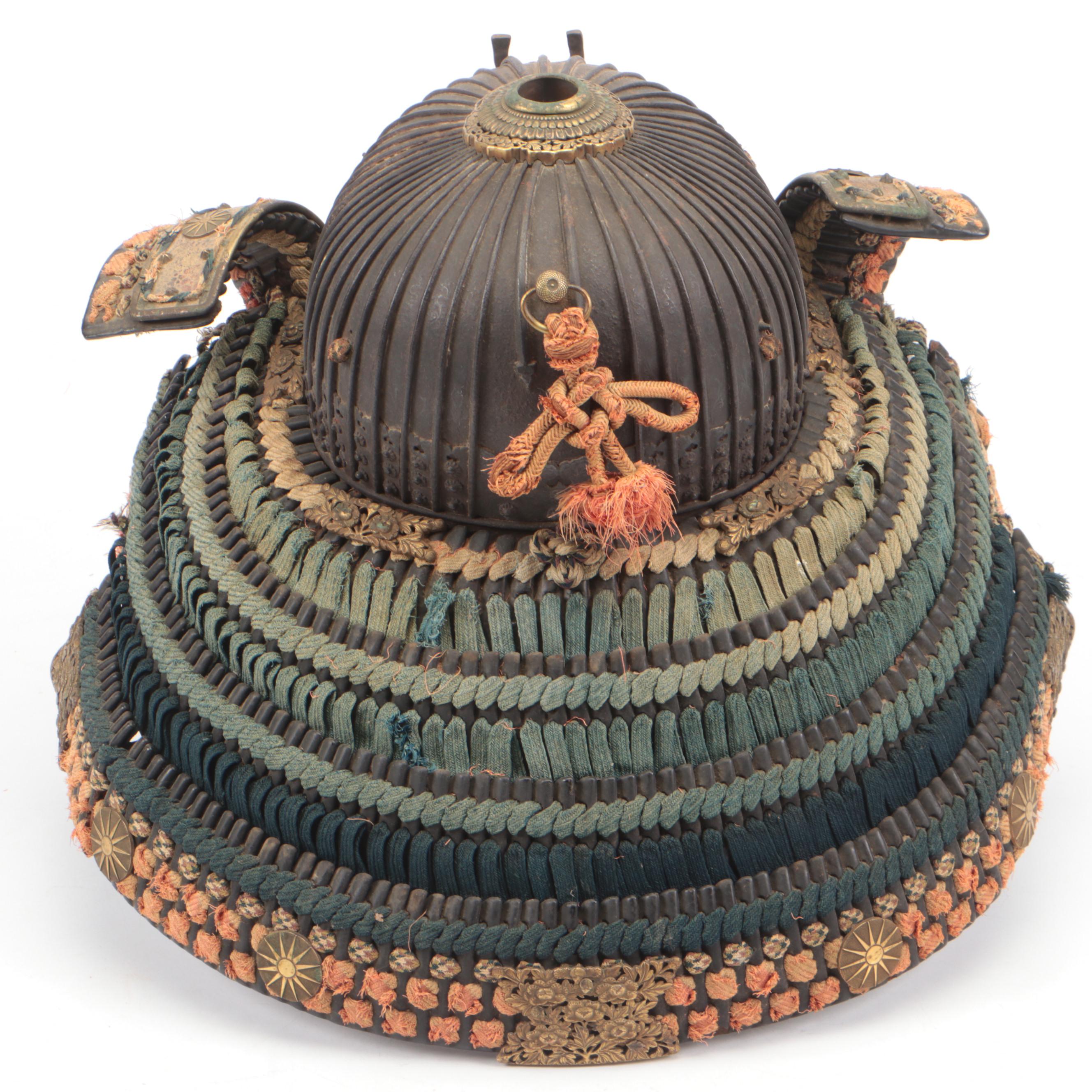 Japanese "Suji-Bachi" Kabuto Helmet, Edo-Meiji Period