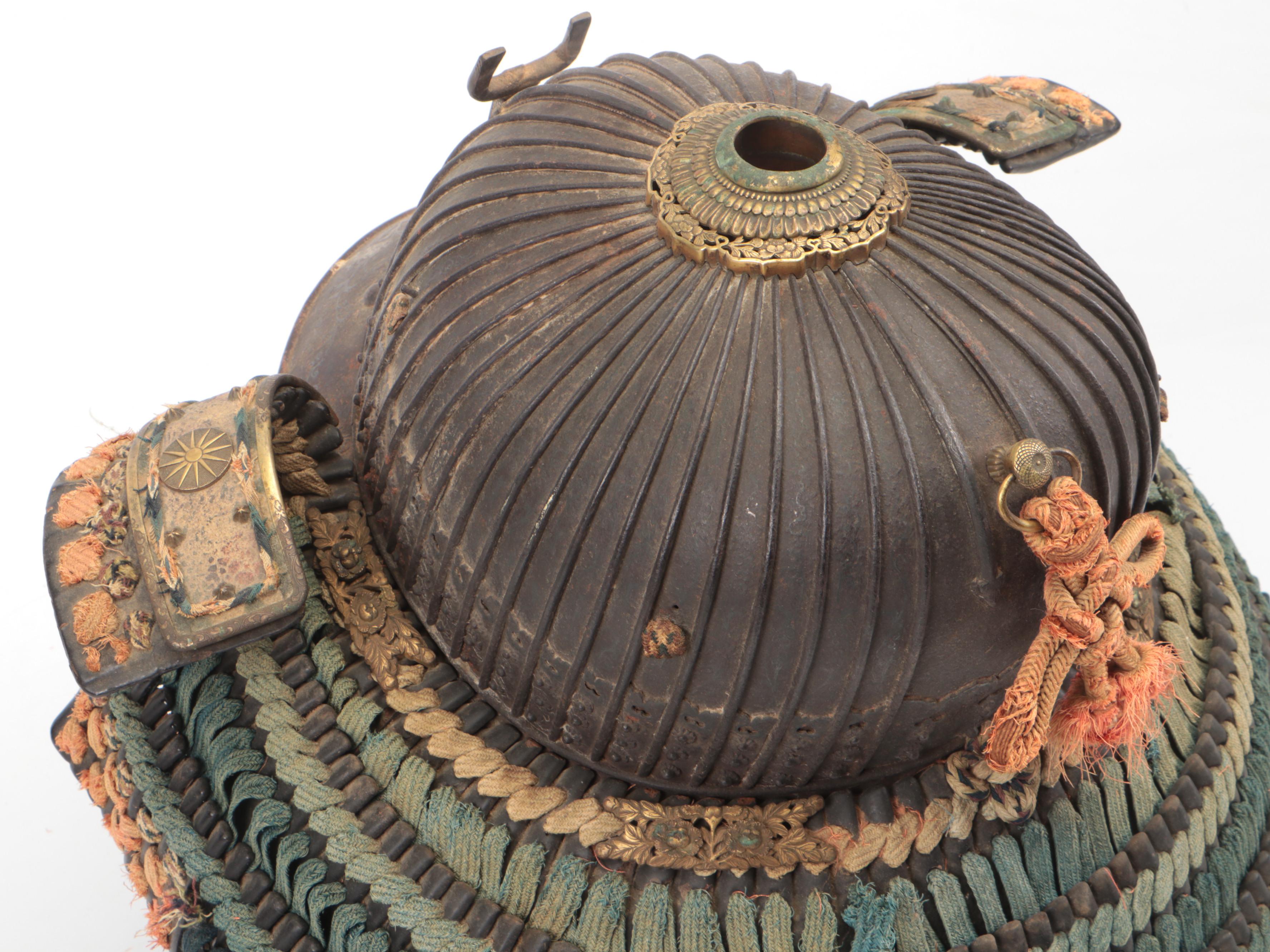 Japanese "Suji-Bachi" Kabuto Helmet, Edo-Meiji Period