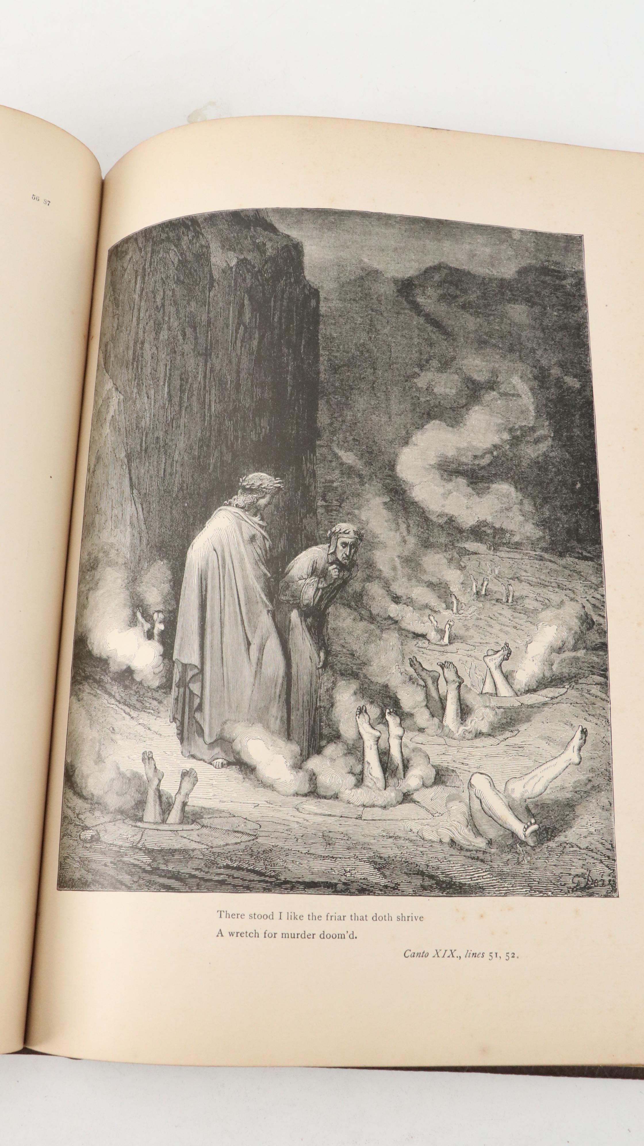 Gustave Doré Illustrated "Dante's Inferno"  by Dante Alighieri, 1885