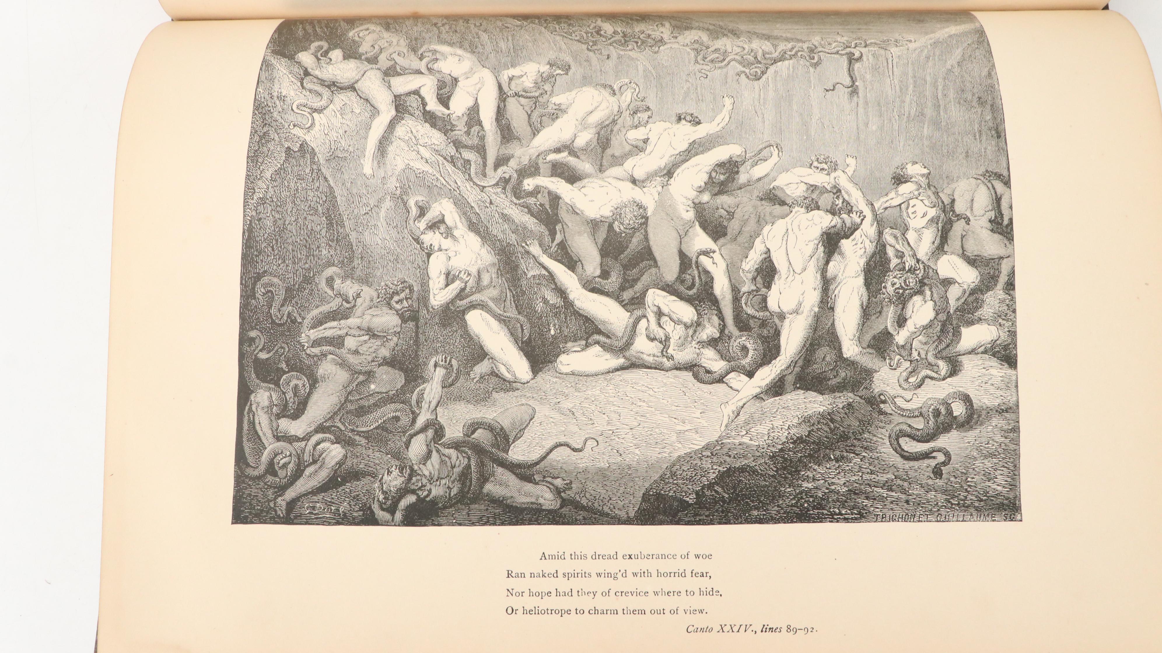 Gustave Doré Illustrated "Dante's Inferno"  by Dante Alighieri, 1885