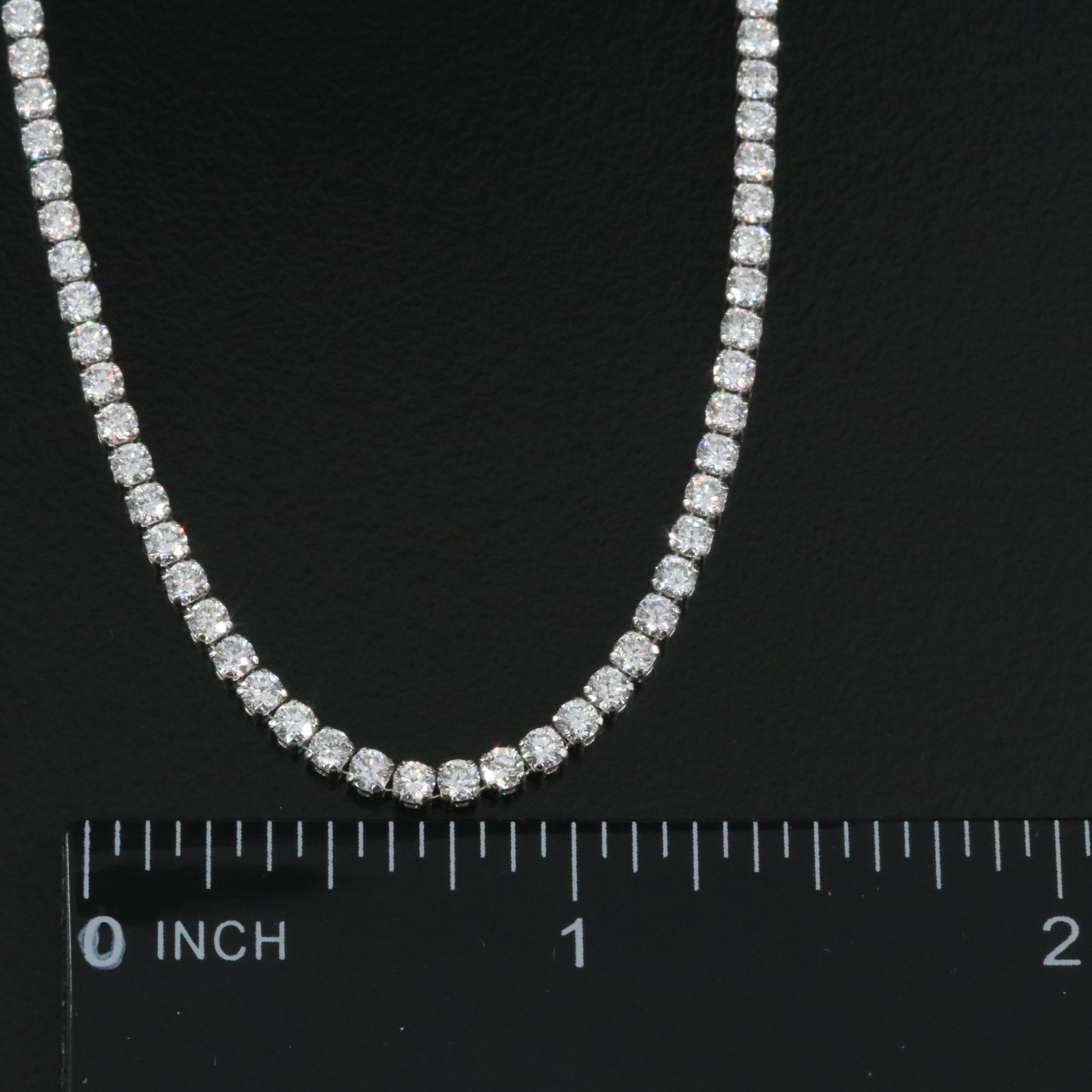 14K 8.00 CTW Lab Grown Diamond Rivière Necklace