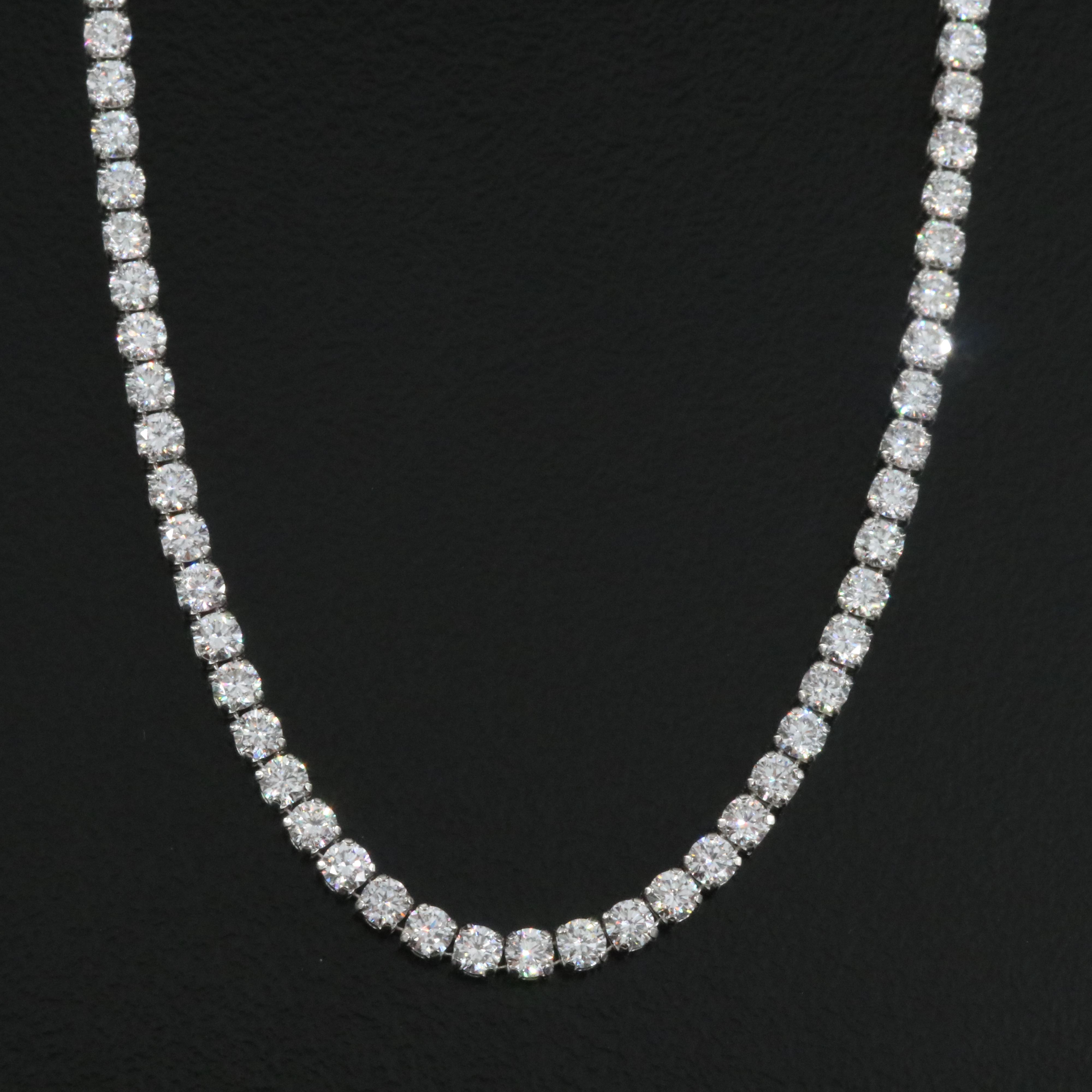 14K 8.00 CTW Lab Grown Diamond Rivière Necklace