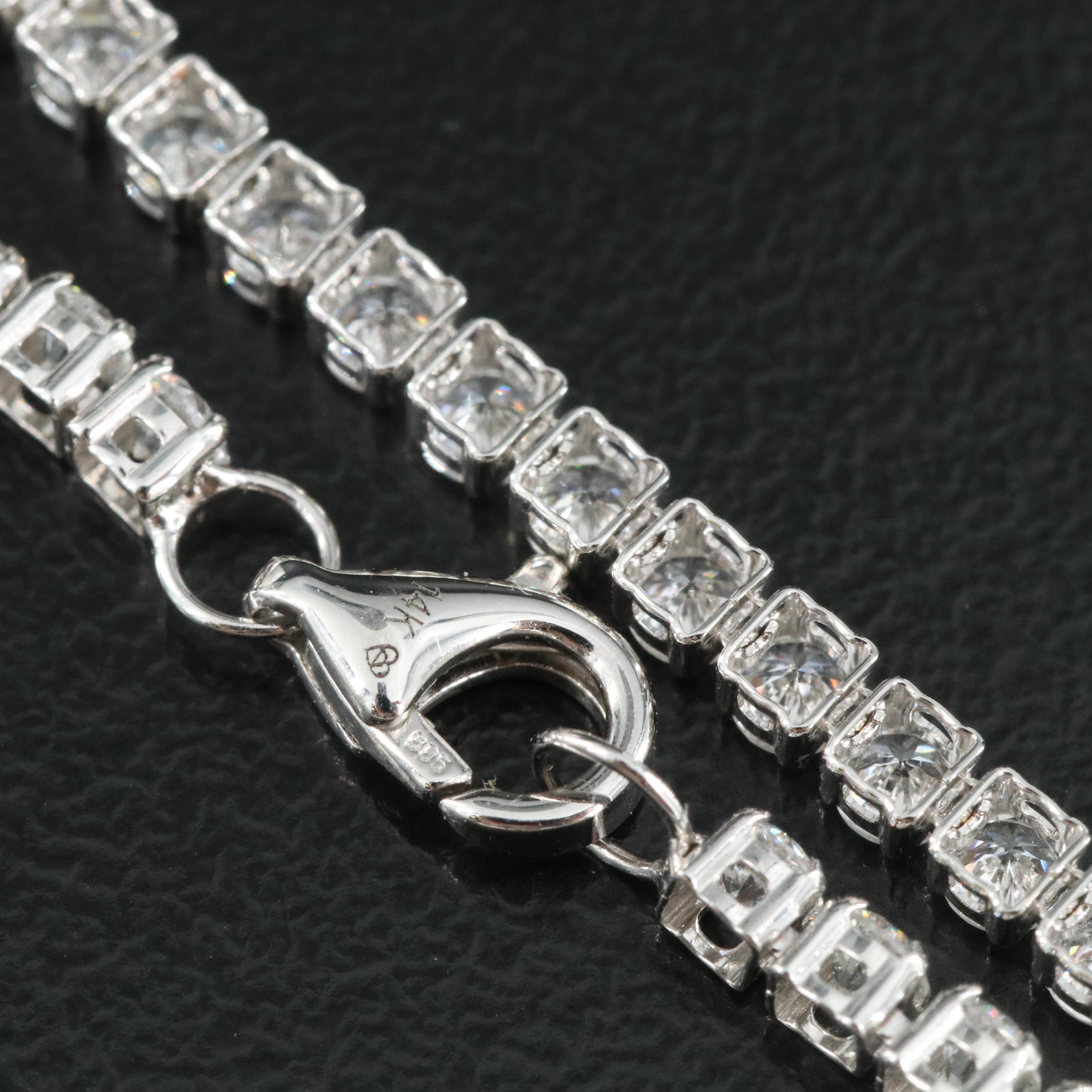 14K 8.00 CTW Lab Grown Diamond Rivière Necklace