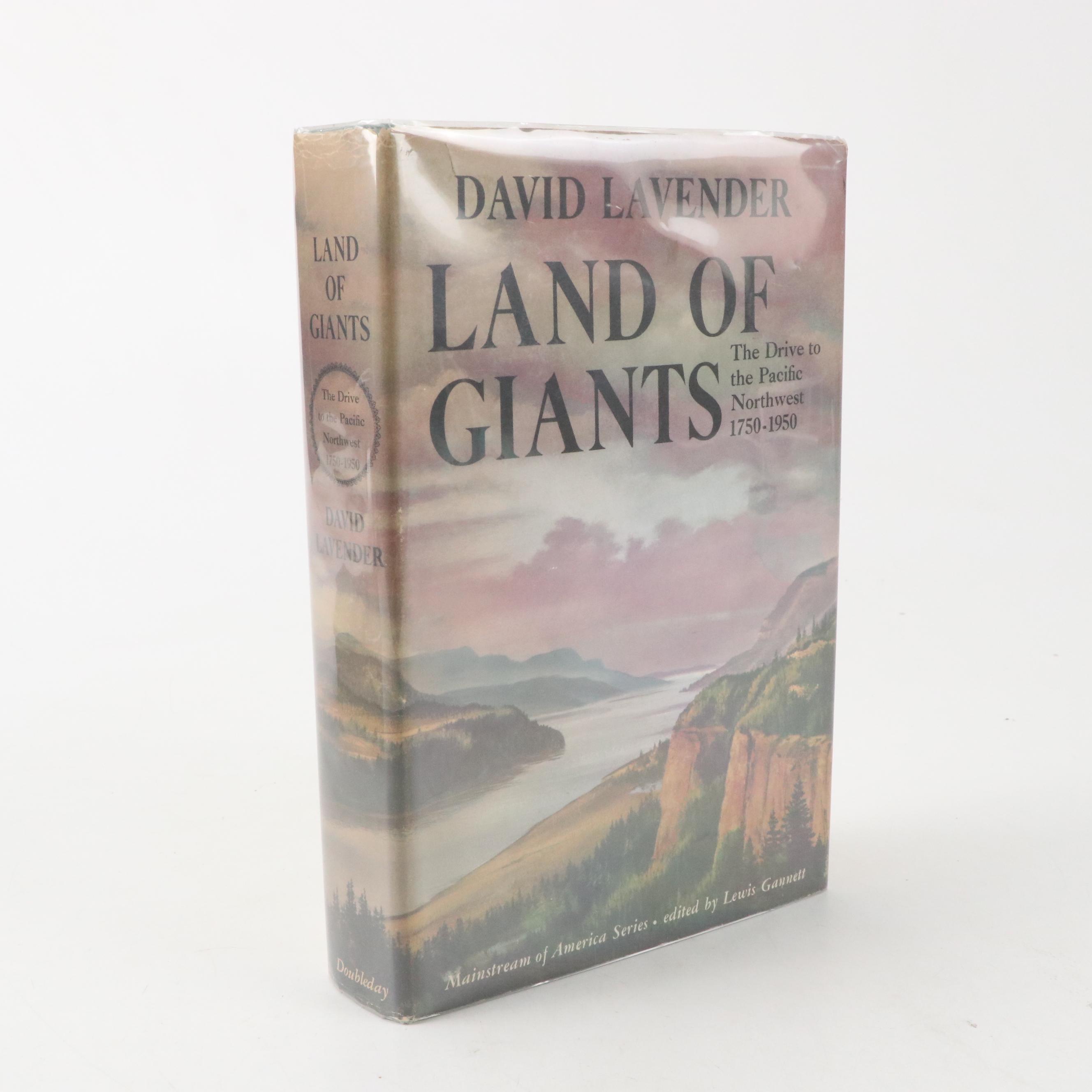 First Edition "Land of Giants" by David Lavender and Other Book, Mid-20th C.
