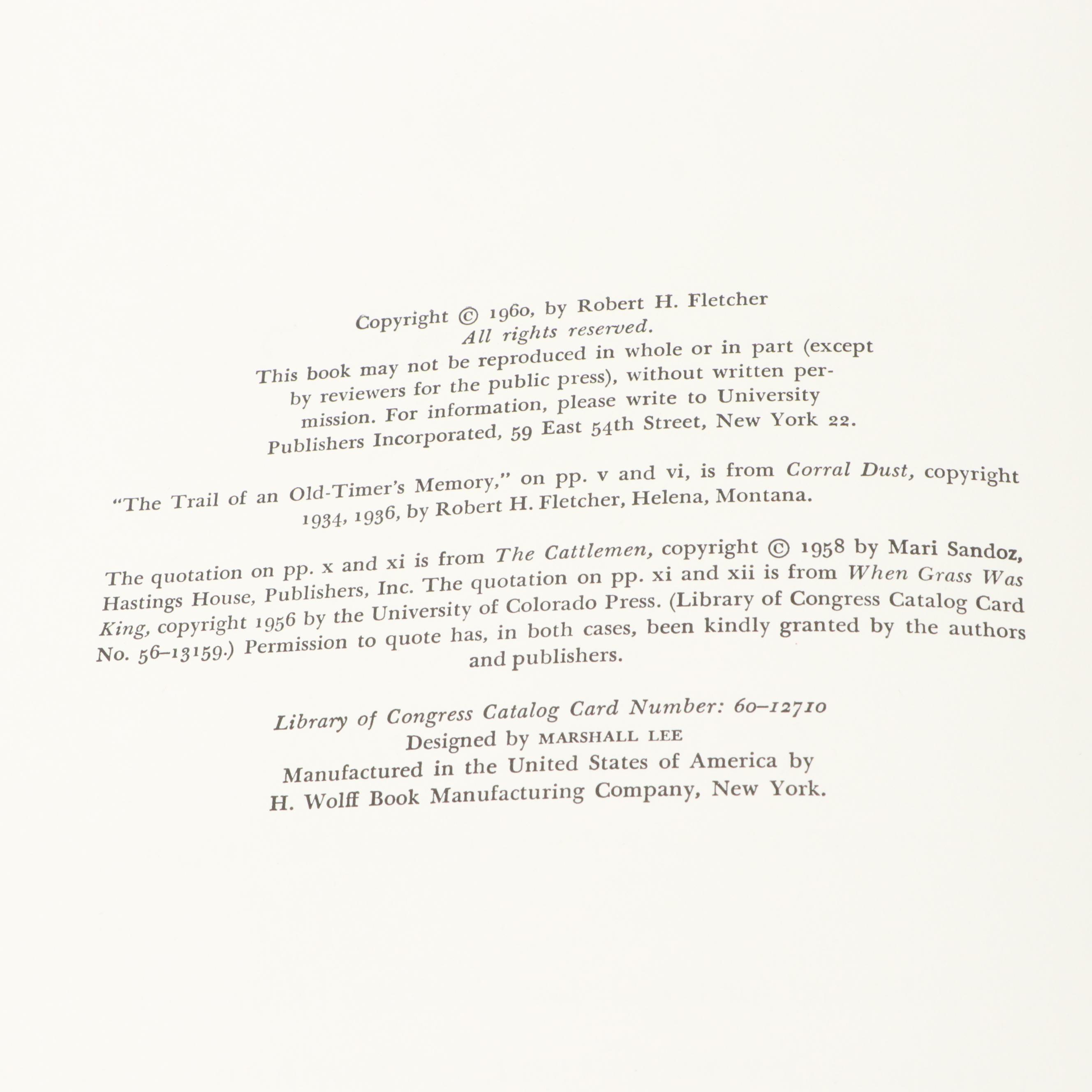 First Edition "Land of Giants" by David Lavender and Other Book, Mid-20th C.