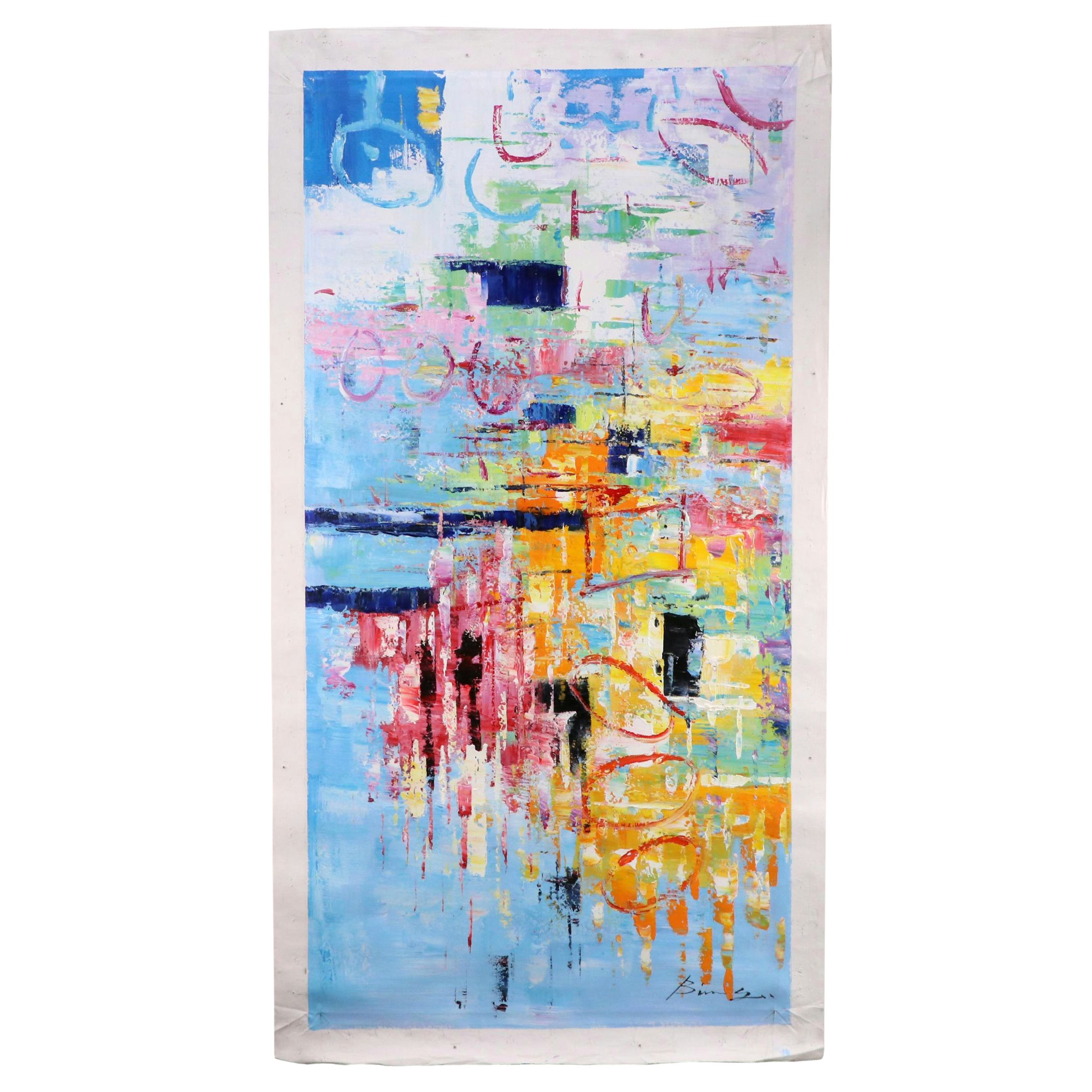 Bing Large-Scale Abstract Oil Painting, 21st Century