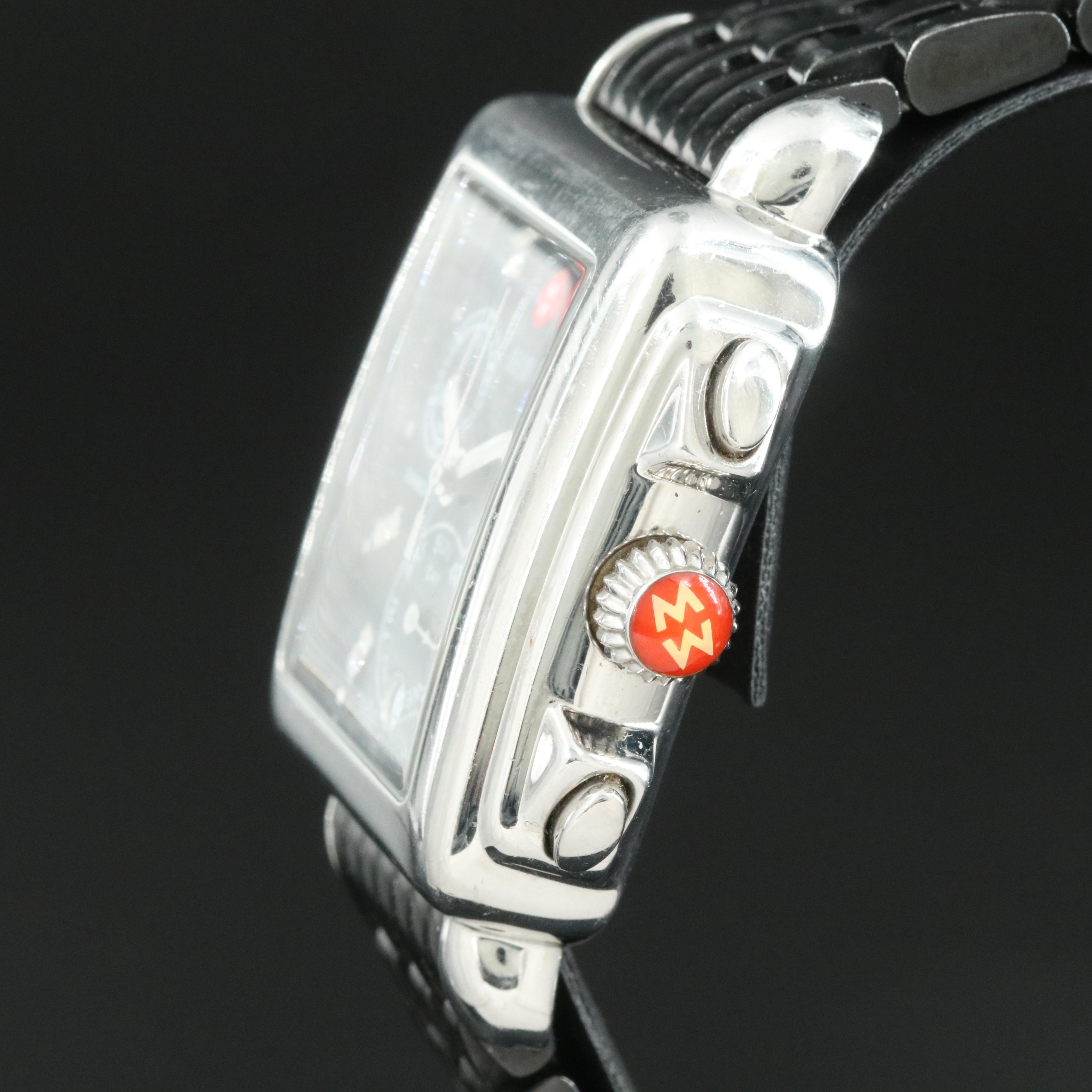 Michele Diamond Dial Chronograph Watch