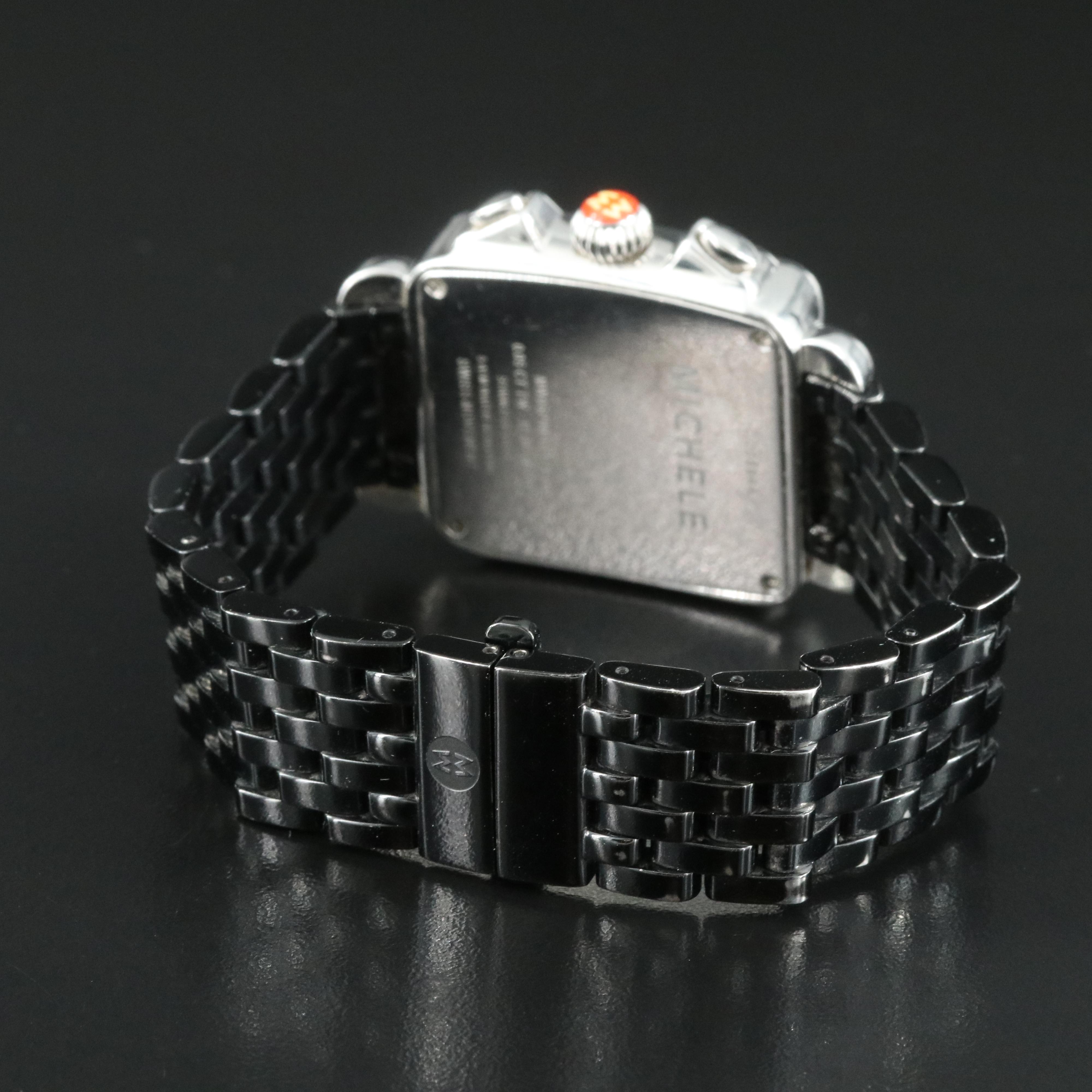 Michele Diamond Dial Chronograph Watch