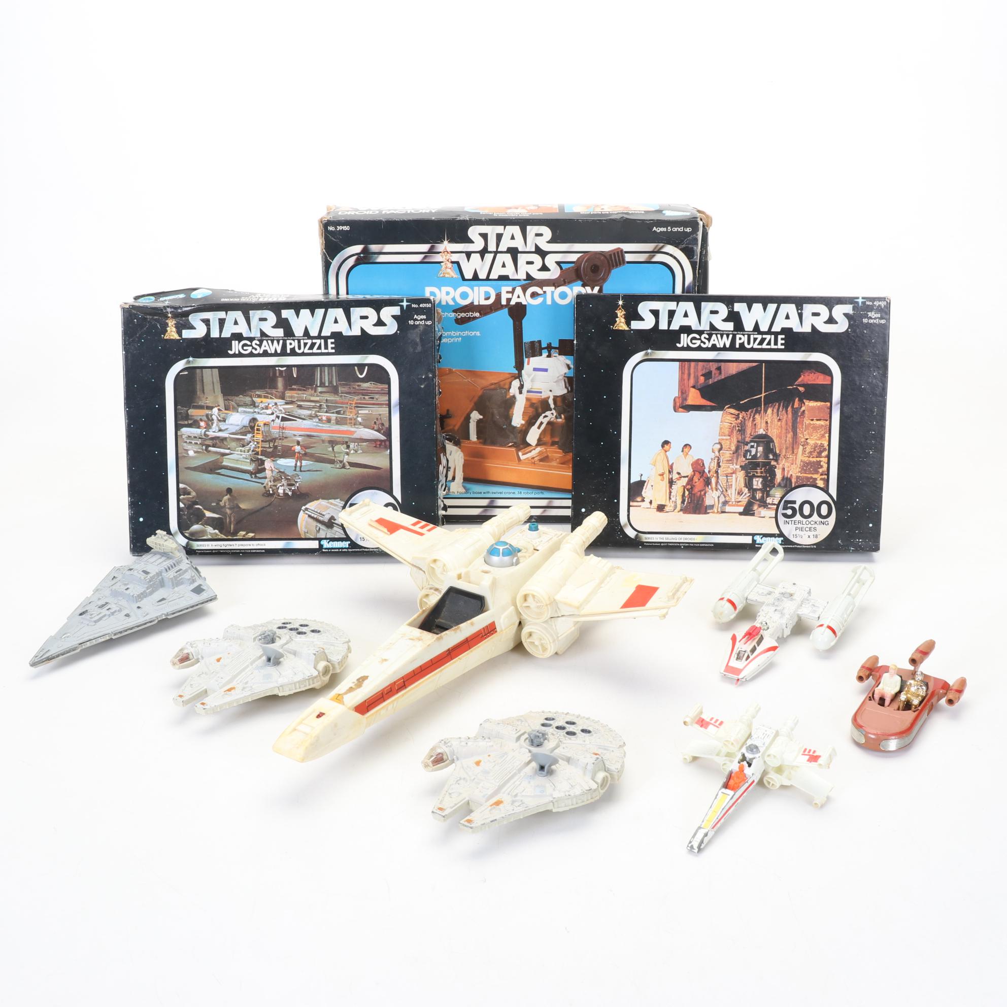 Star Wars "Droid Factory" Playset with Puzzles and Model Spacecraft