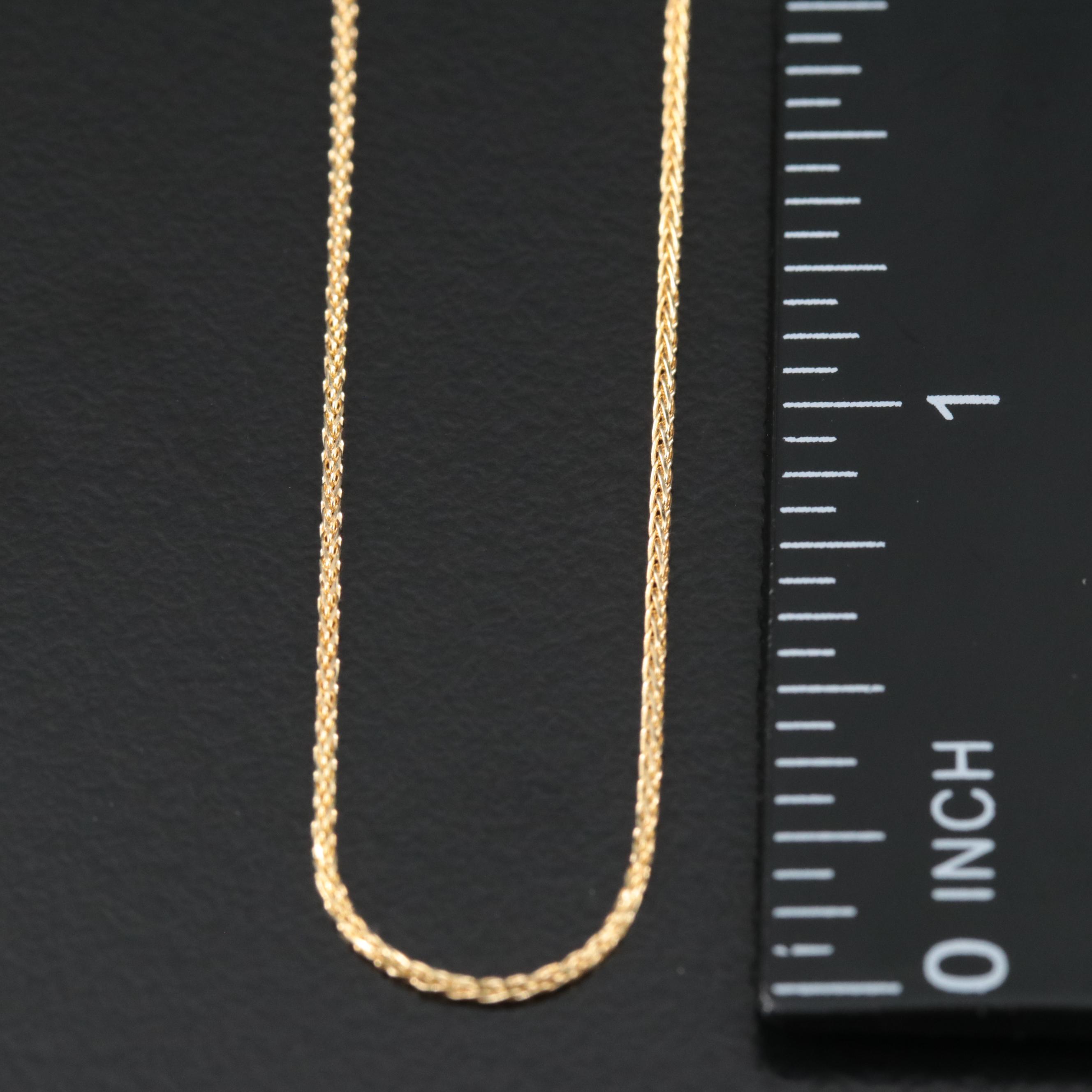 14K Adjustable Chain Necklace