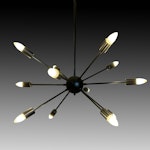 Metal Sputnik 12-Arm Chandelier