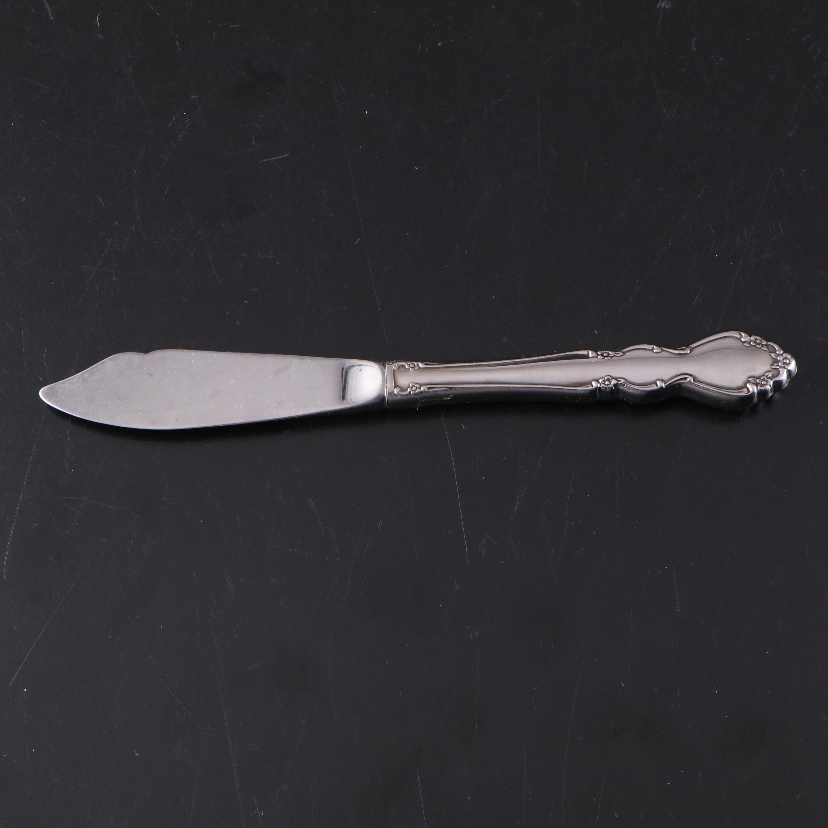 Oneida "Dover" Stainless Steel Flatware, Mid to Late 20th C.