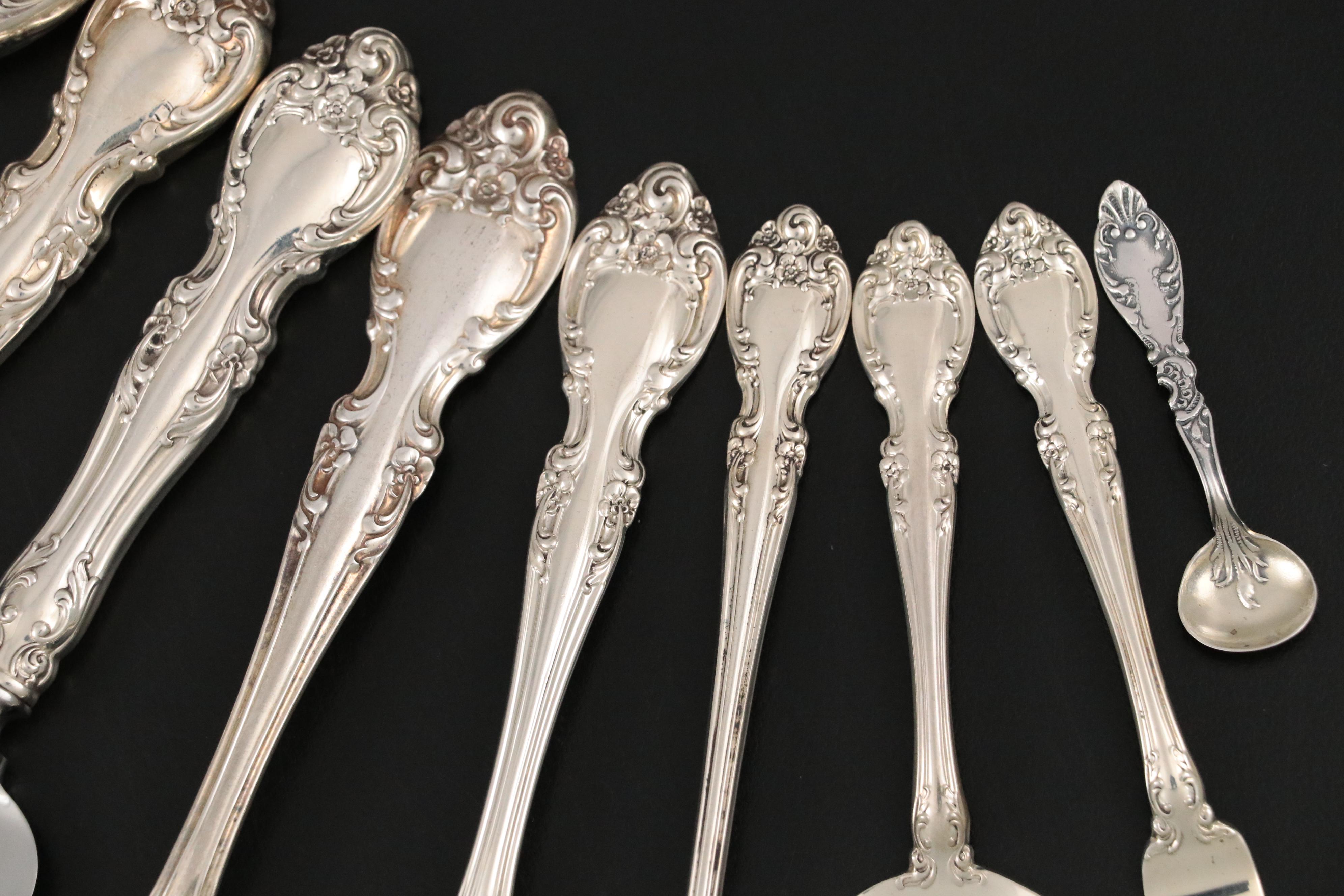 Gorham "Melrose" Sterling Silver Flatware Set for Twelve EBTH
