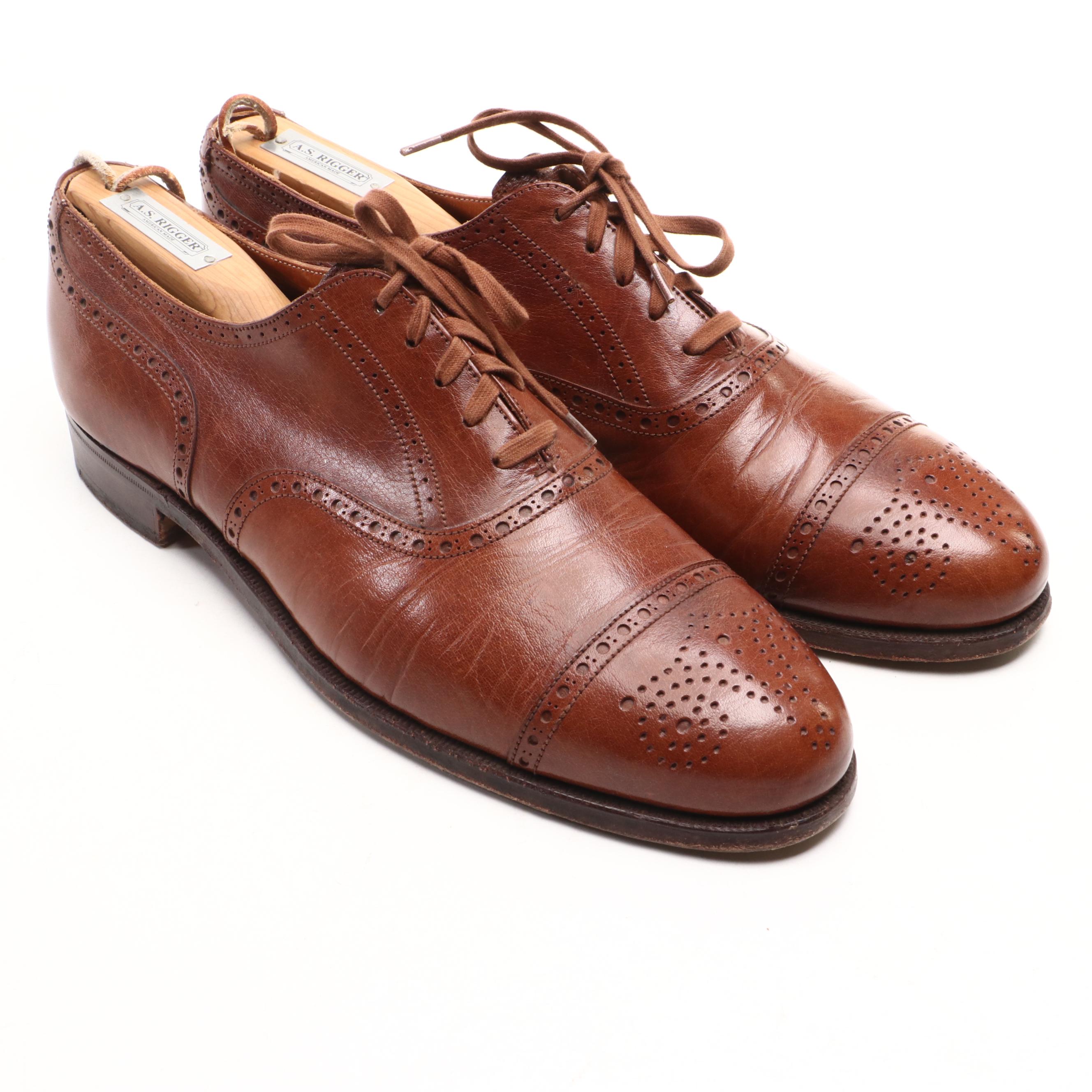 Men's Polo Ralph Lauren and Edward Green Cap Toe Brogues in Leather and Suede