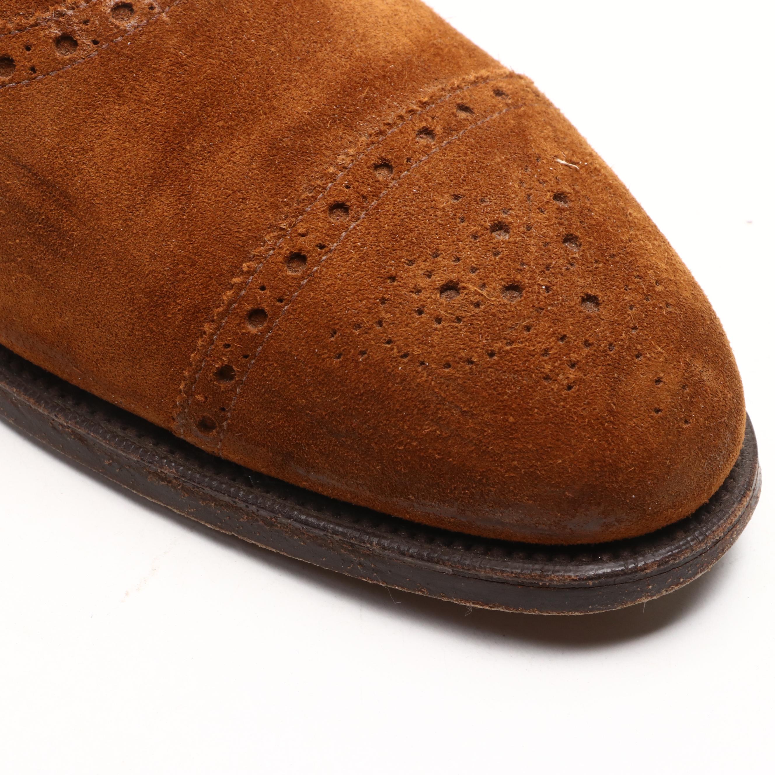 Men's Polo Ralph Lauren and Edward Green Cap Toe Brogues in Leather and Suede