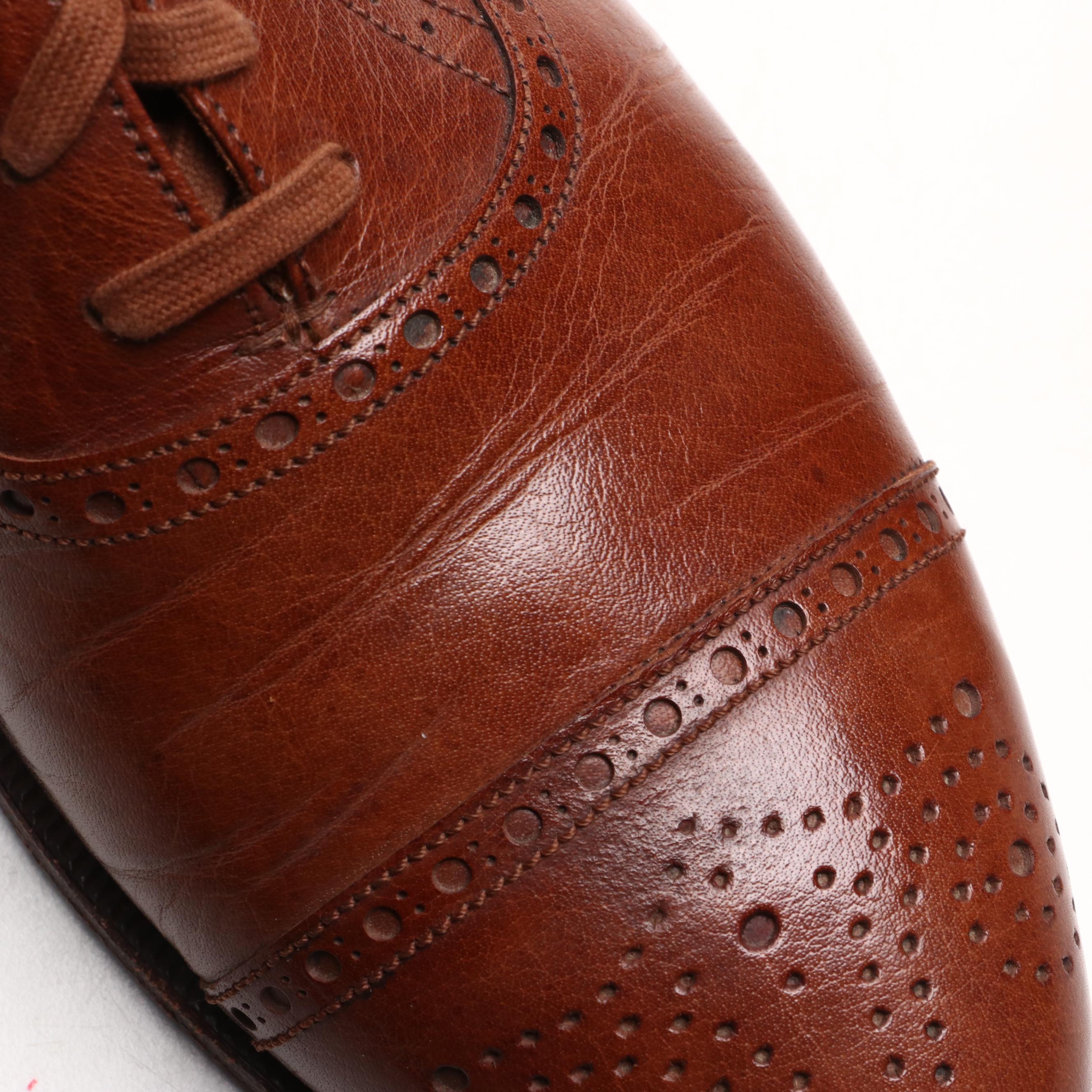 Men's Polo Ralph Lauren and Edward Green Cap Toe Brogues in Leather and Suede