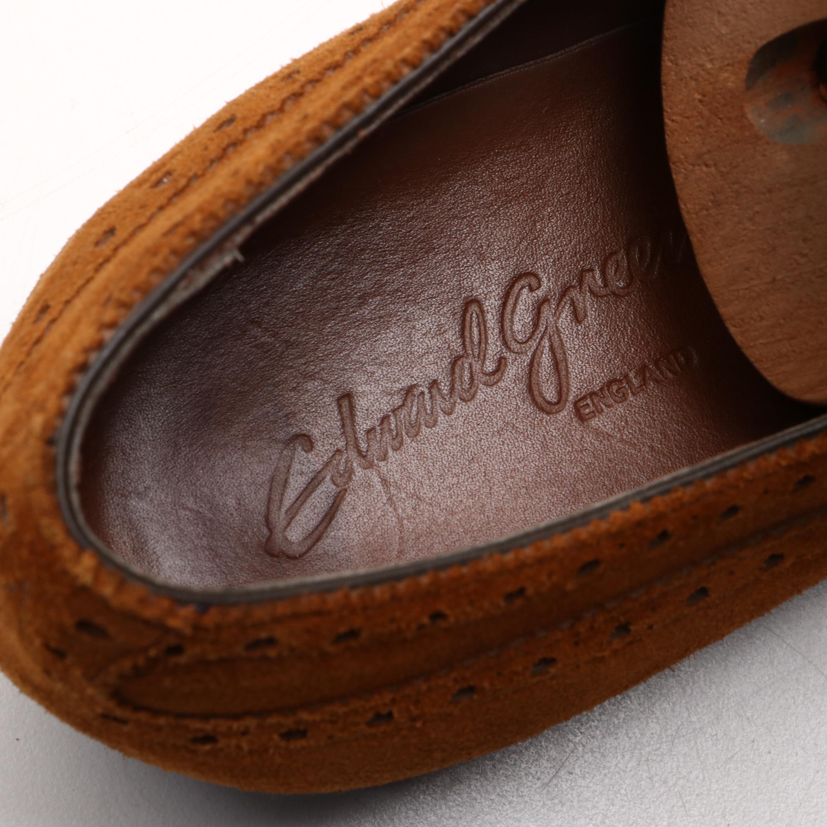 Men's Polo Ralph Lauren and Edward Green Cap Toe Brogues in Leather and Suede