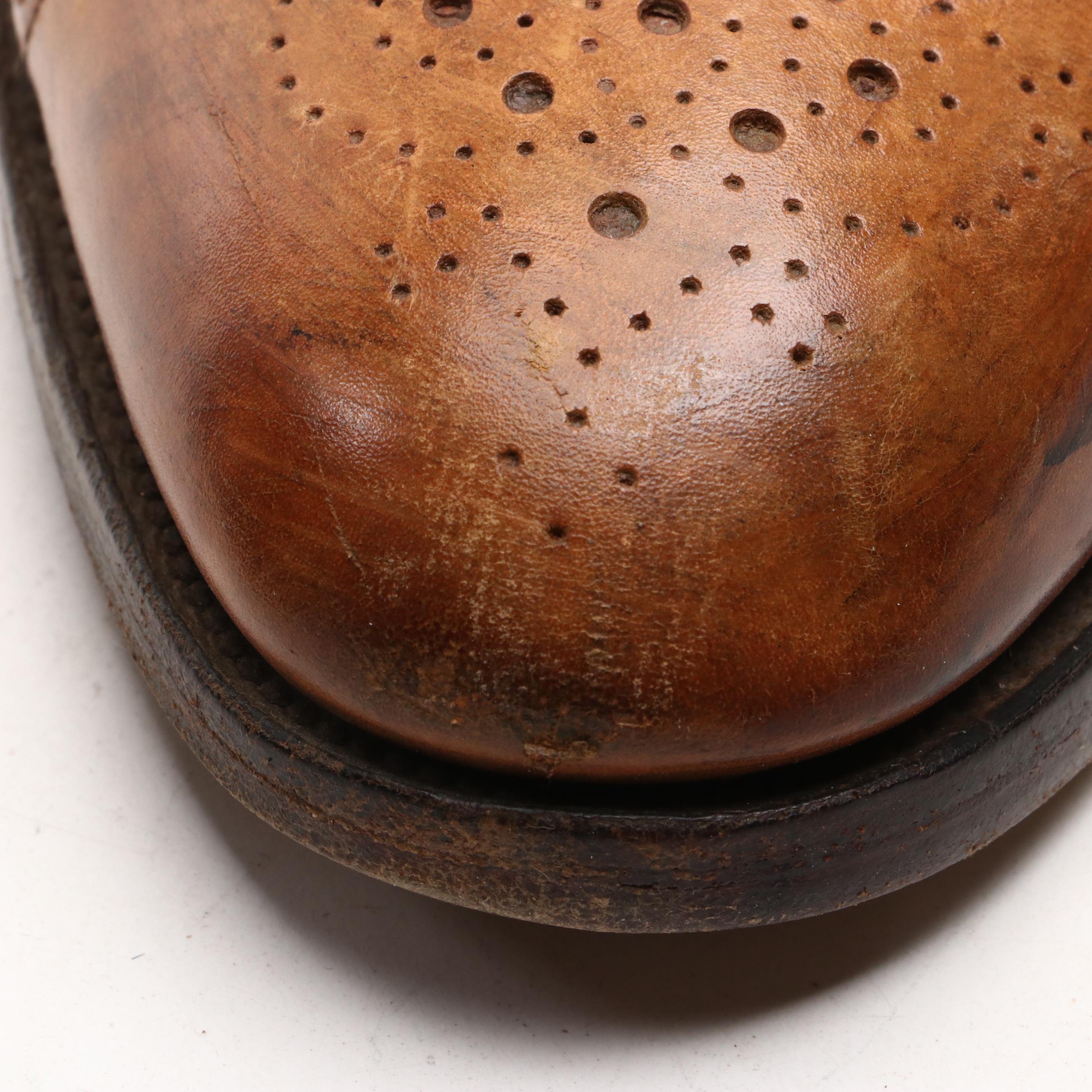 Men's Polo Ralph Lauren and Edward Green Cap Toe Brogues in Leather and Suede