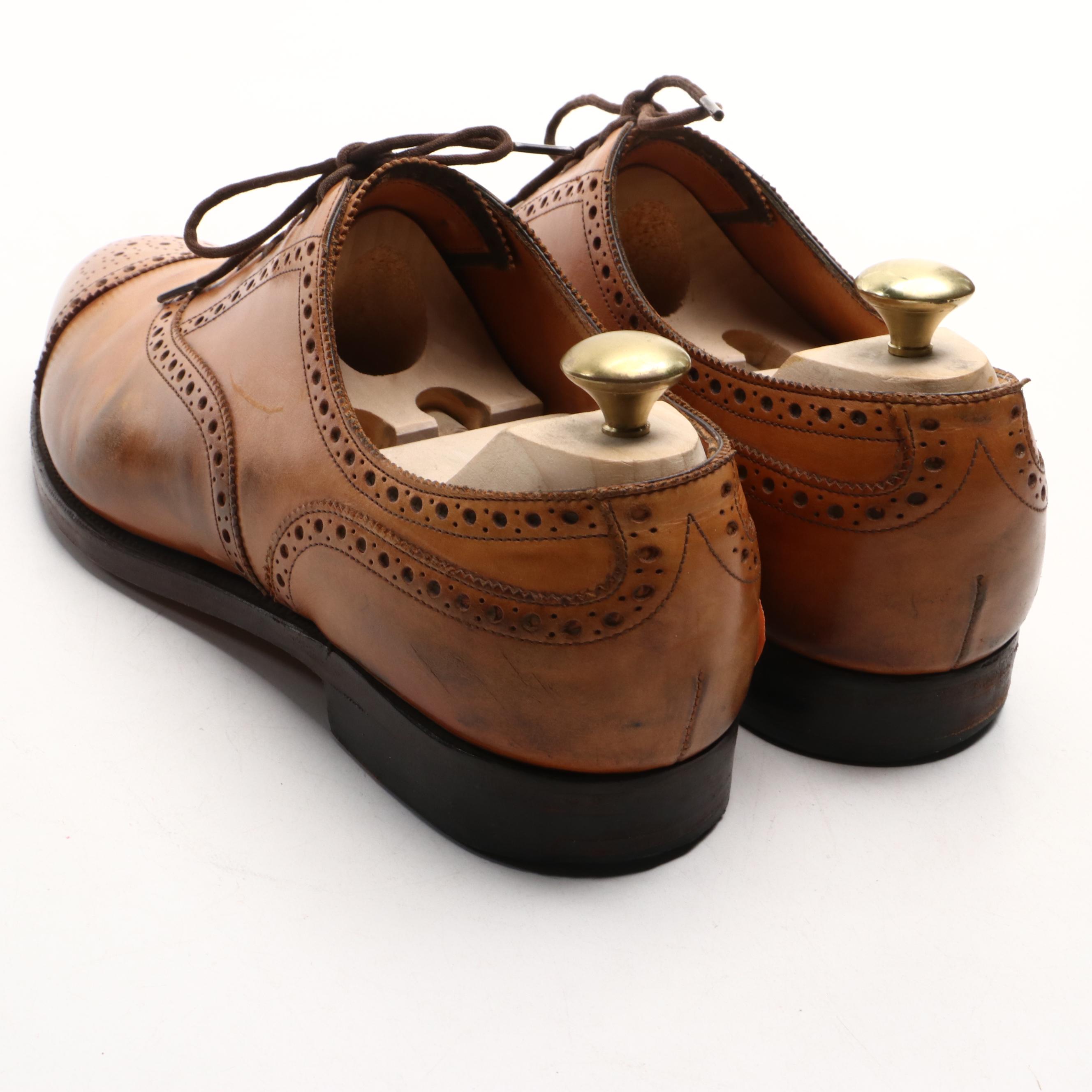 Men's Polo Ralph Lauren and Edward Green Cap Toe Brogues in Leather and Suede