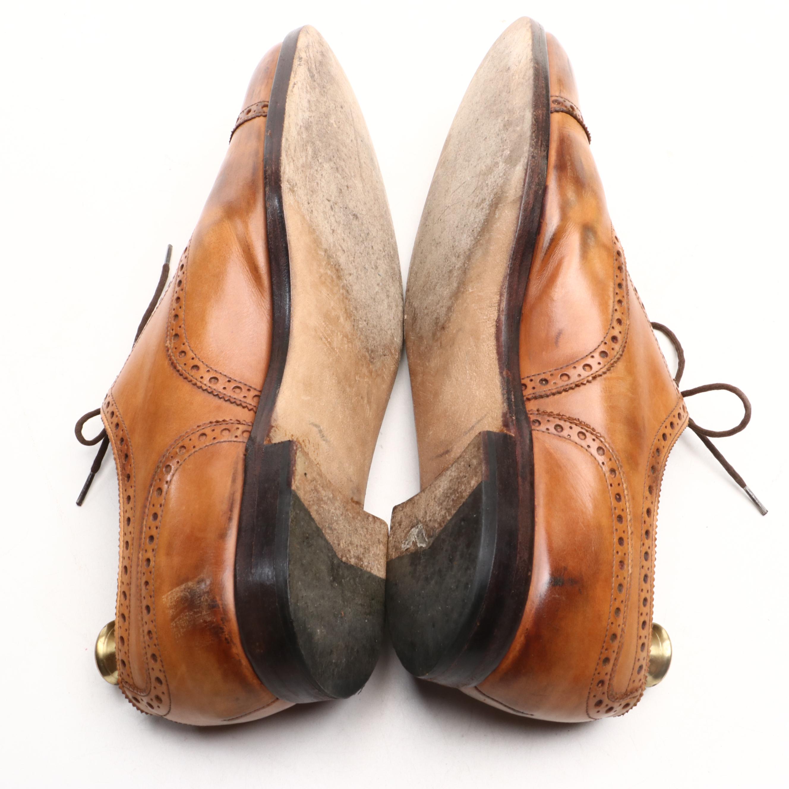 Men's Polo Ralph Lauren and Edward Green Cap Toe Brogues in Leather and Suede