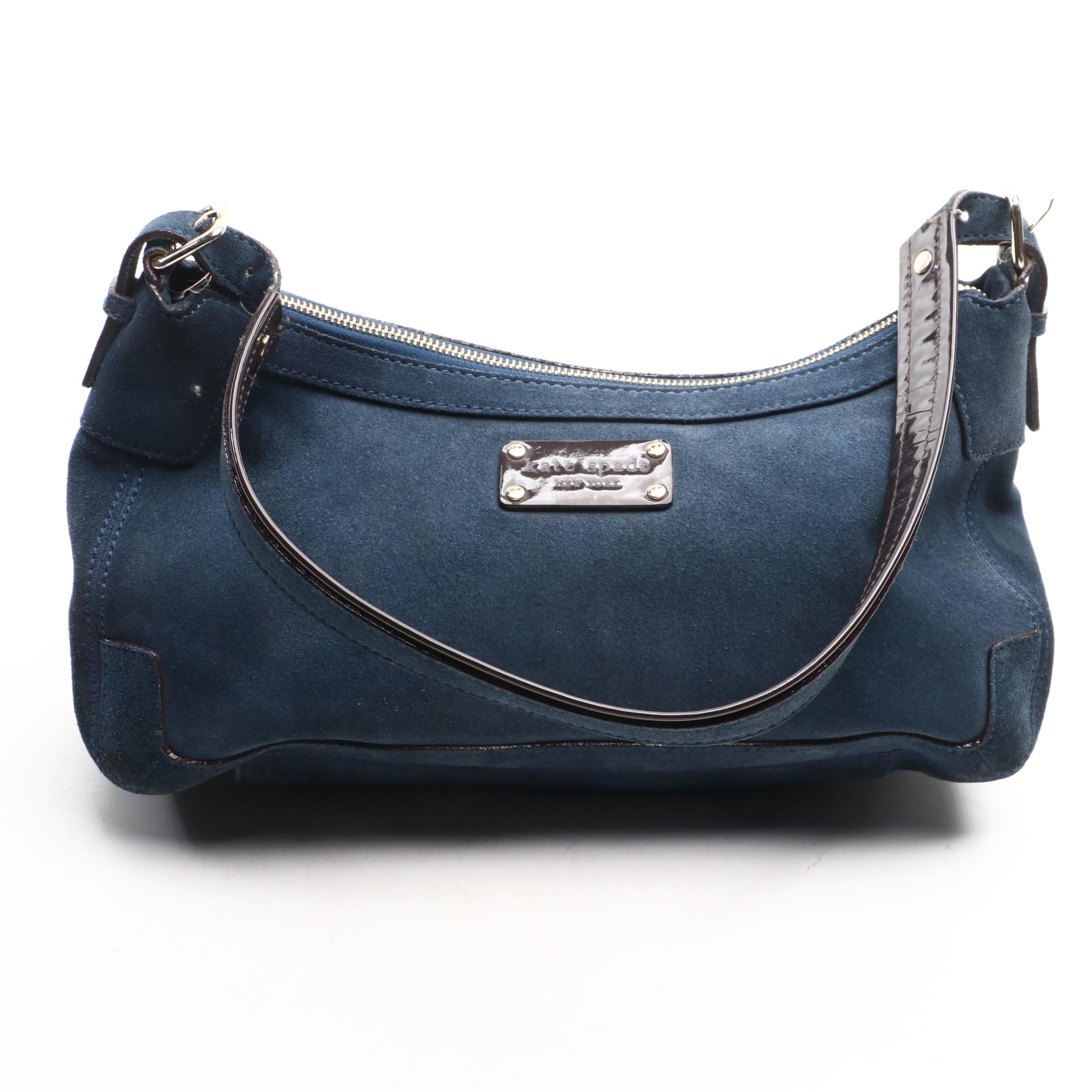 Coach Denim Patchwork Hobo Bag and Kate Spade Blue Suede Shoulder Bag