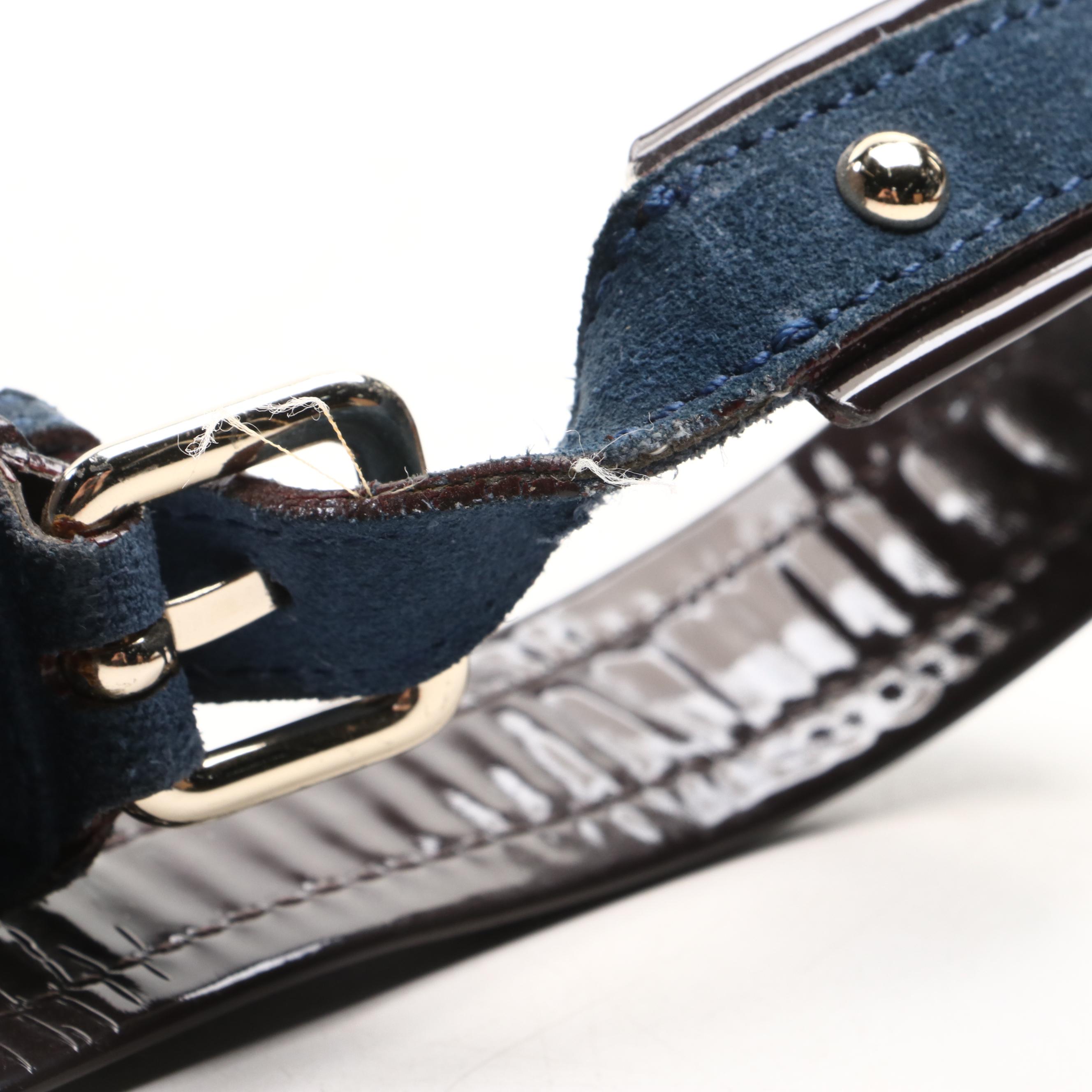 Coach Denim Patchwork Hobo Bag and Kate Spade Blue Suede Shoulder Bag