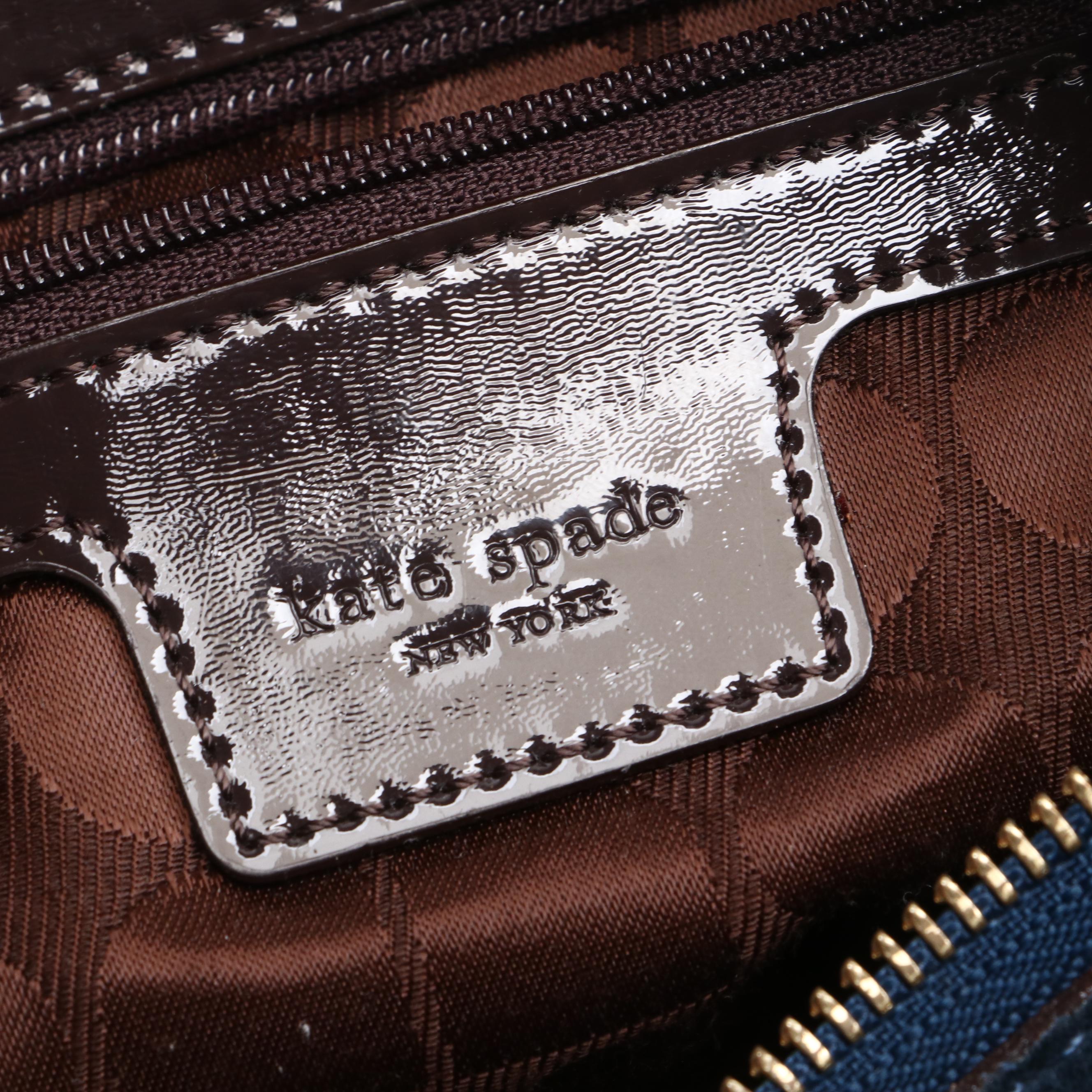 Coach Denim Patchwork Hobo Bag and Kate Spade Blue Suede Shoulder Bag