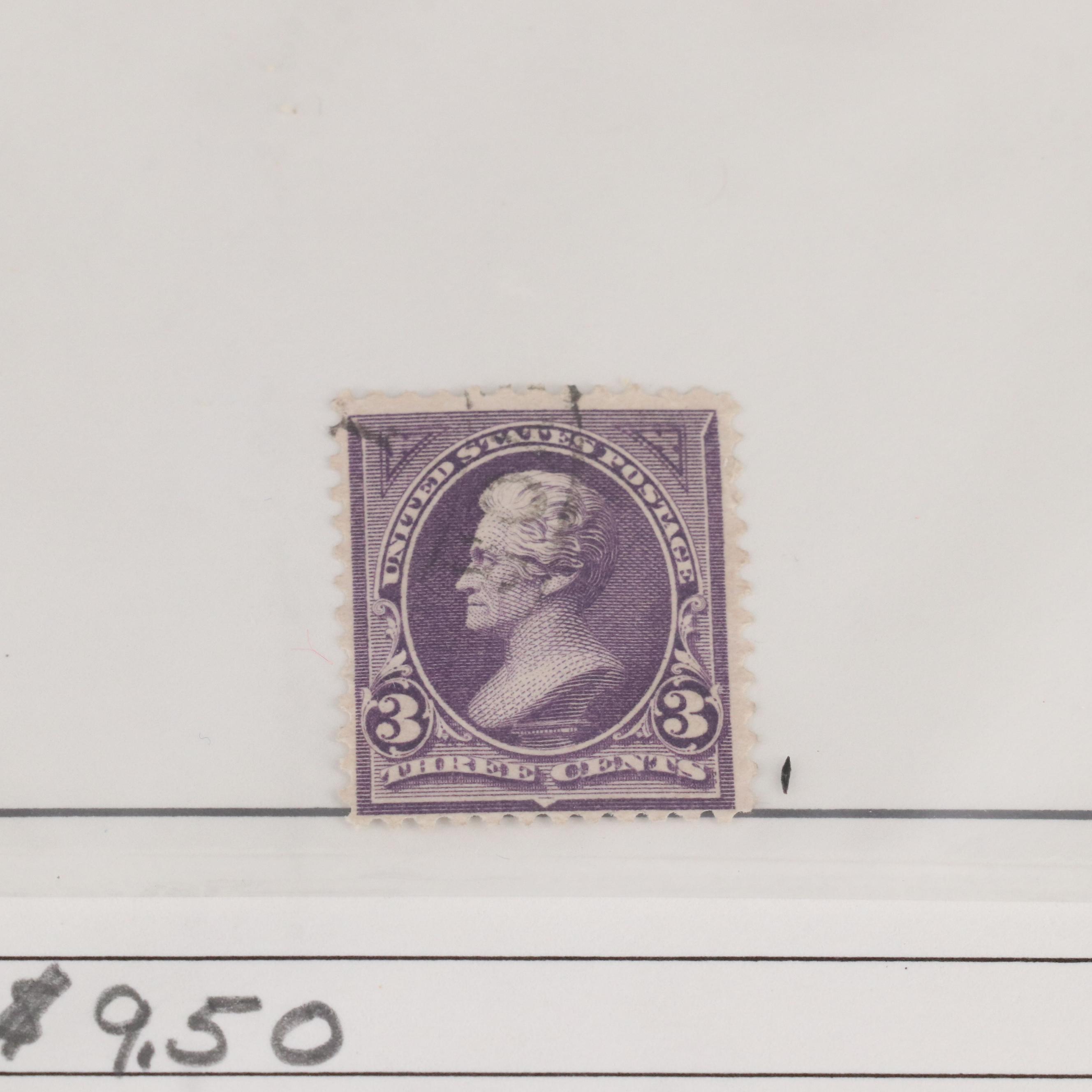 Binder of U.S. Carded Postage Stamps, Including Columbian, Pan-American and More