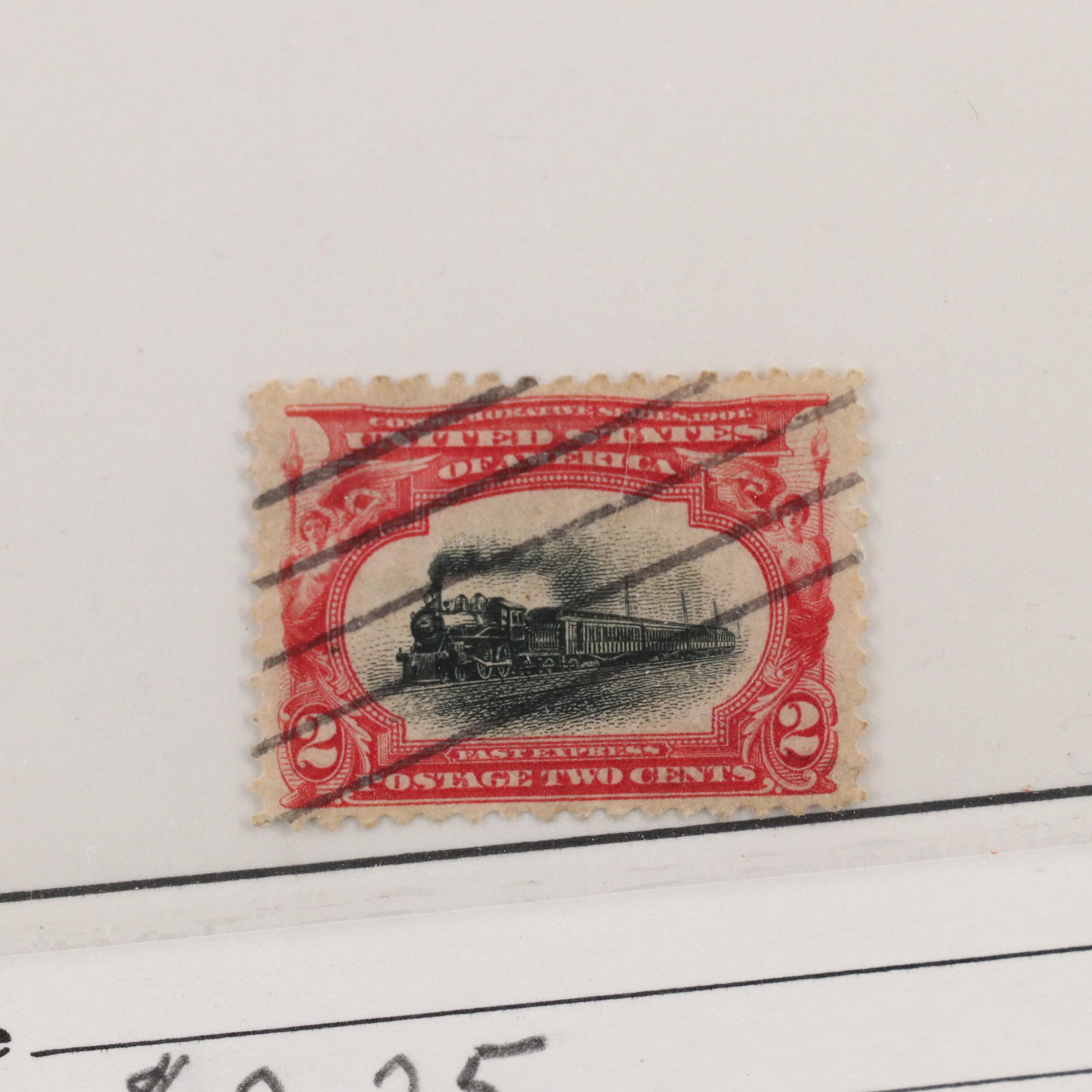 Binder of U.S. Carded Postage Stamps, Including Columbian, Pan-American and More