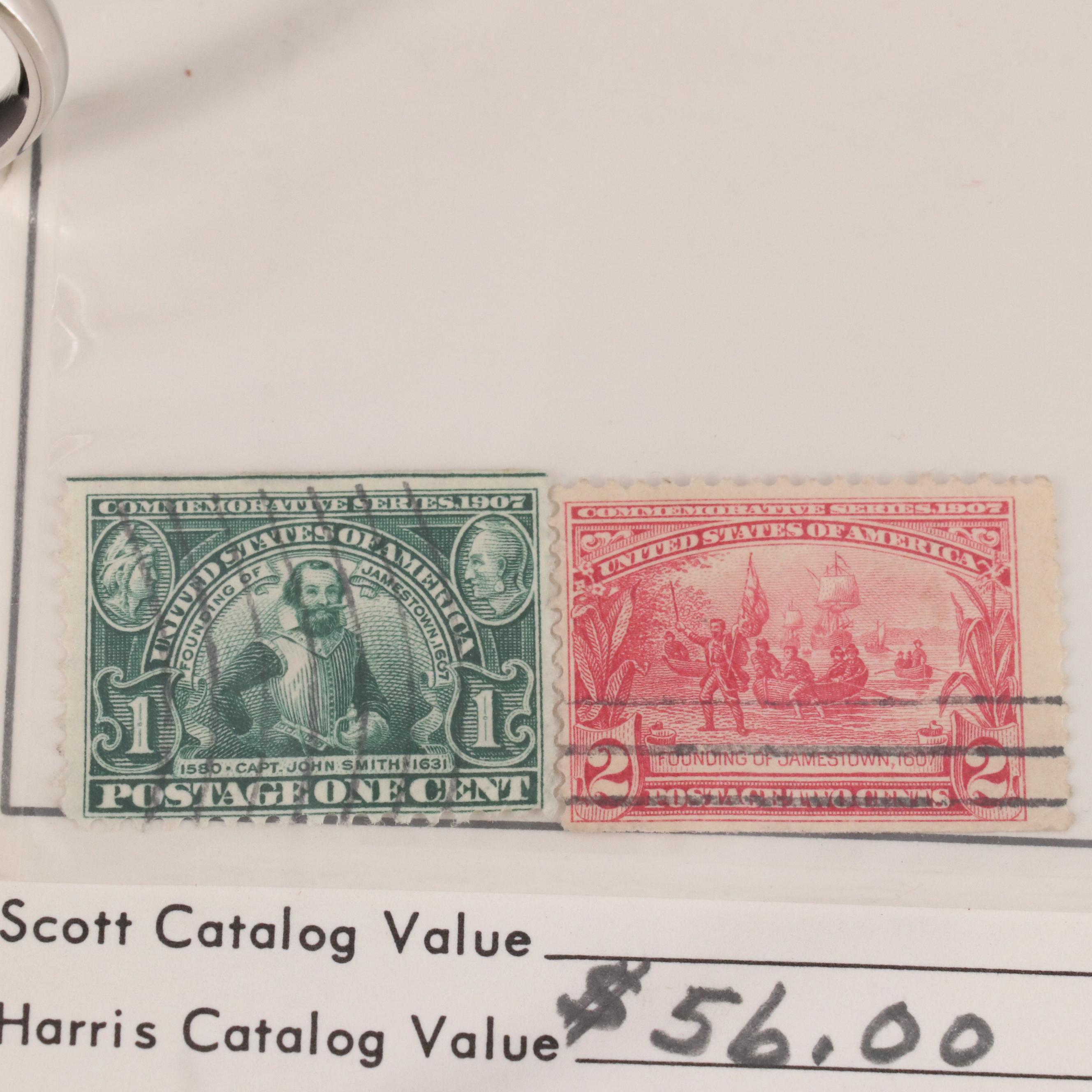 Binder of U.S. Carded Postage Stamps, Including Columbian, Pan-American and More