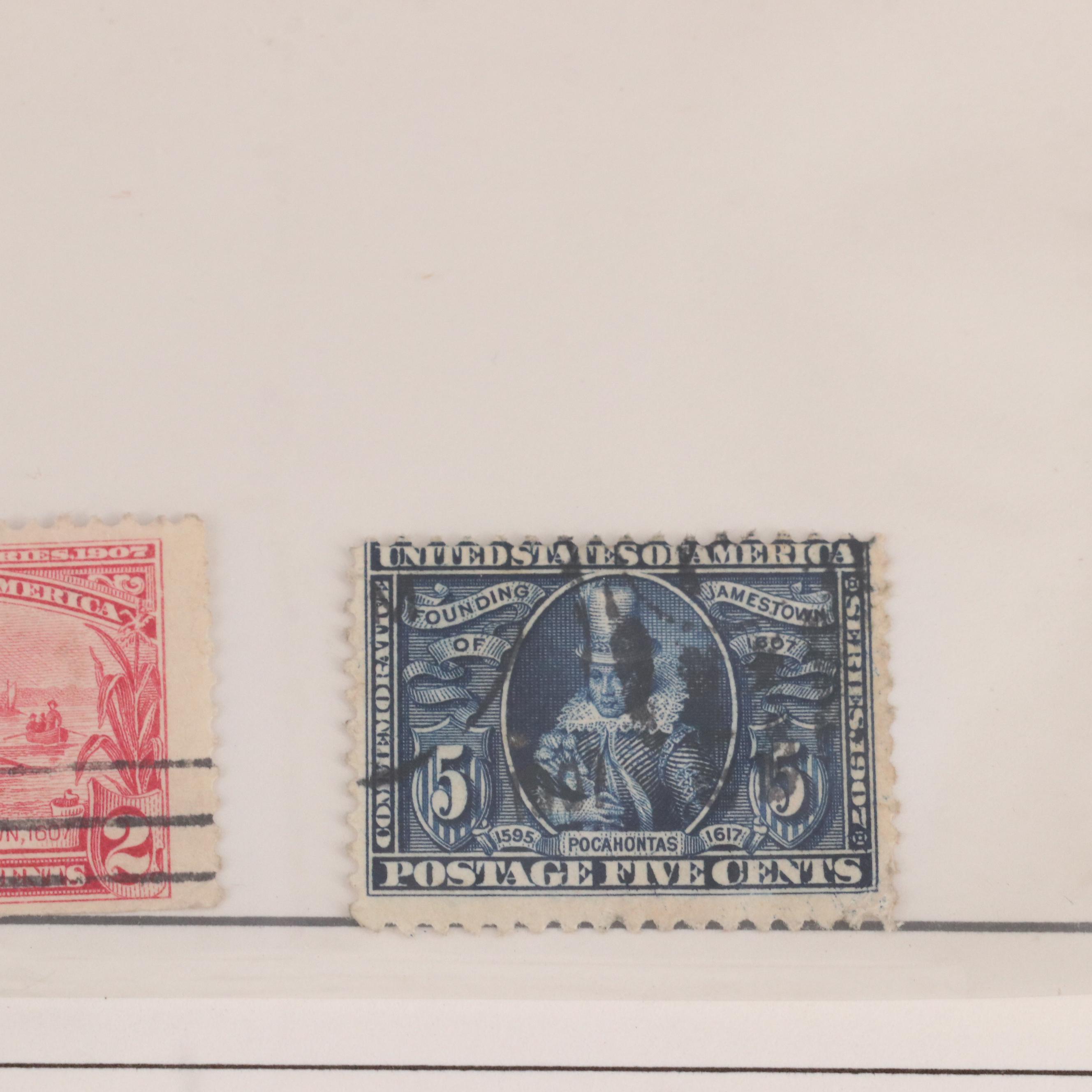 Binder of U.S. Carded Postage Stamps, Including Columbian, Pan-American and More