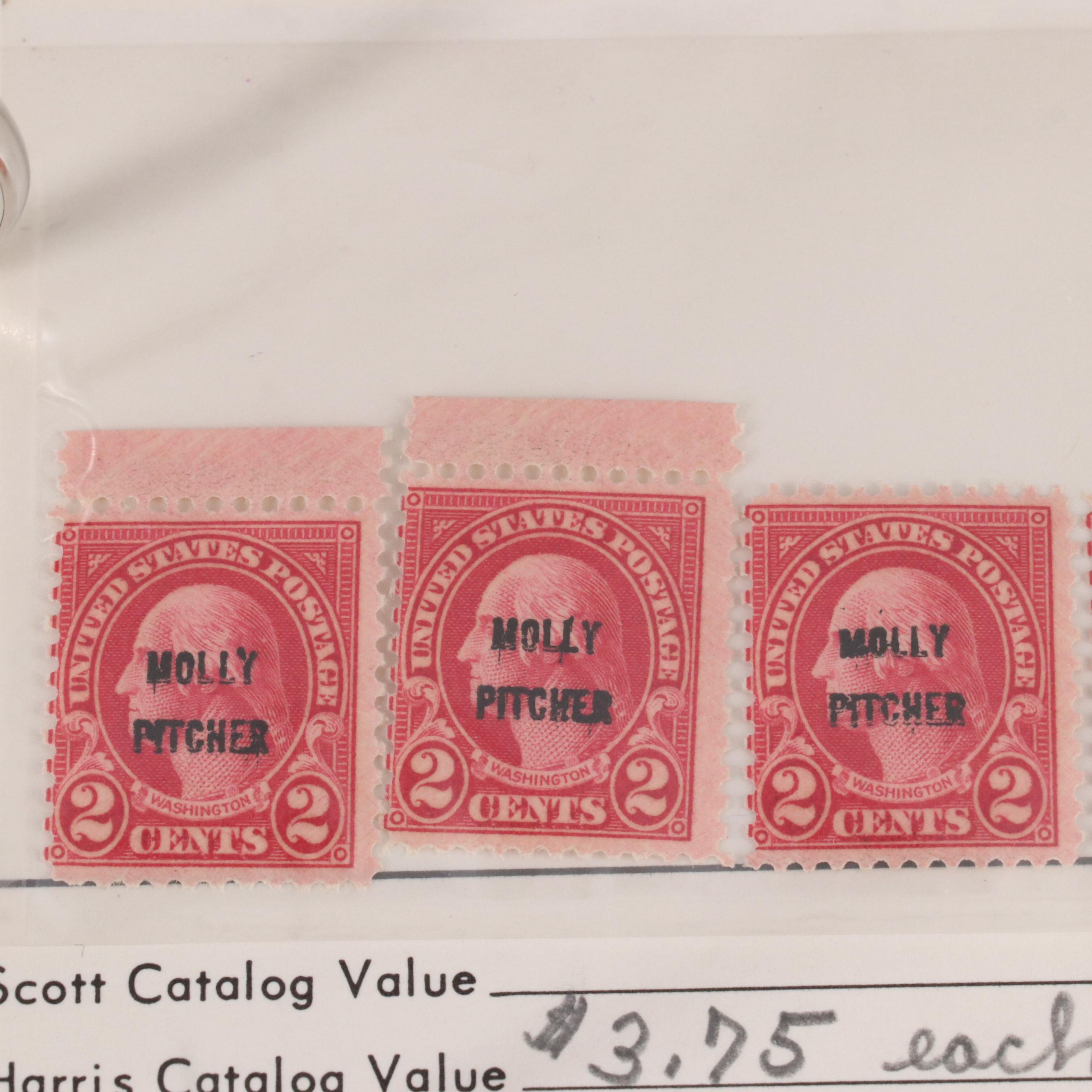 Binder of U.S. Carded Postage Stamps, Including Columbian, Pan-American and More