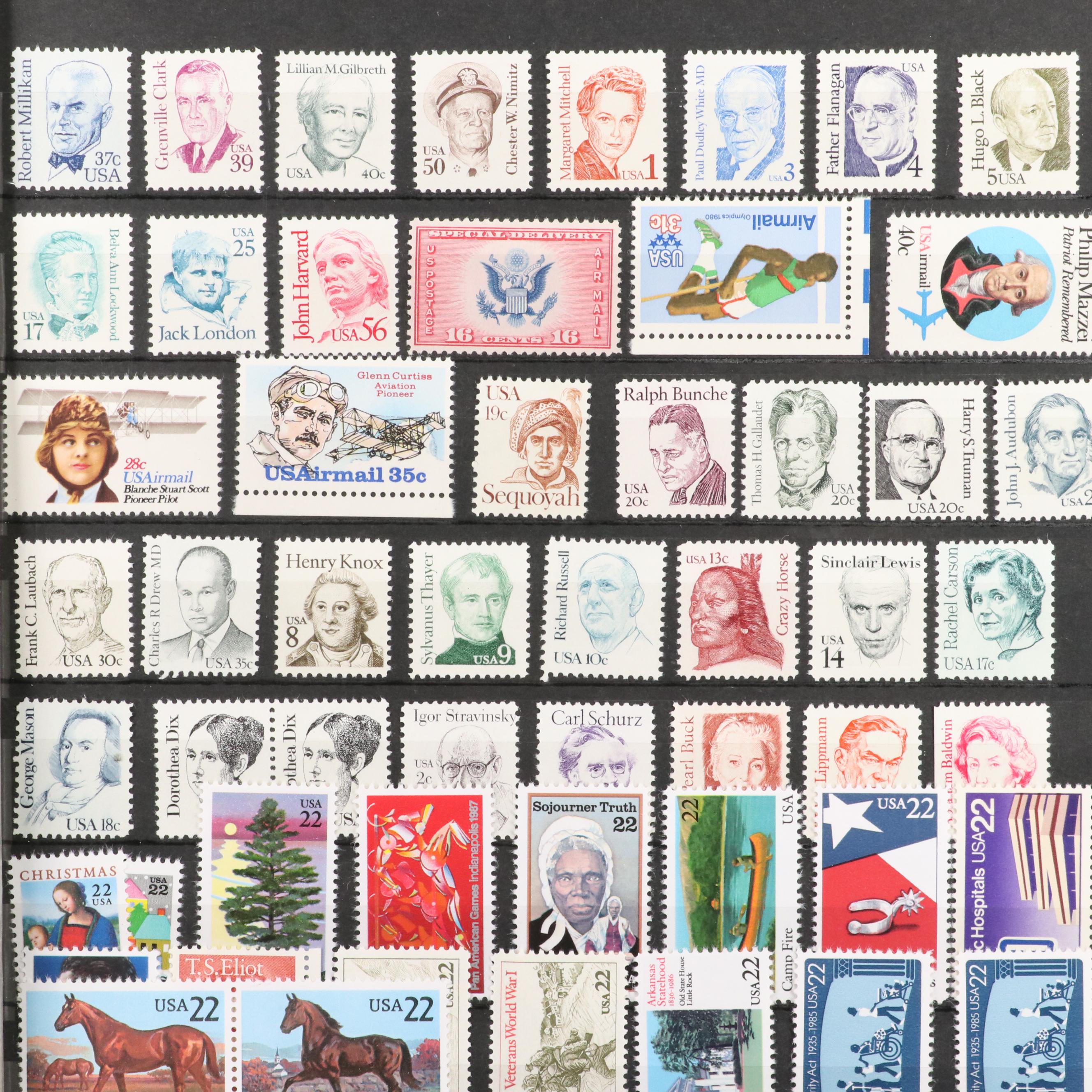 Two U.S. Postage Stamp Stock Books