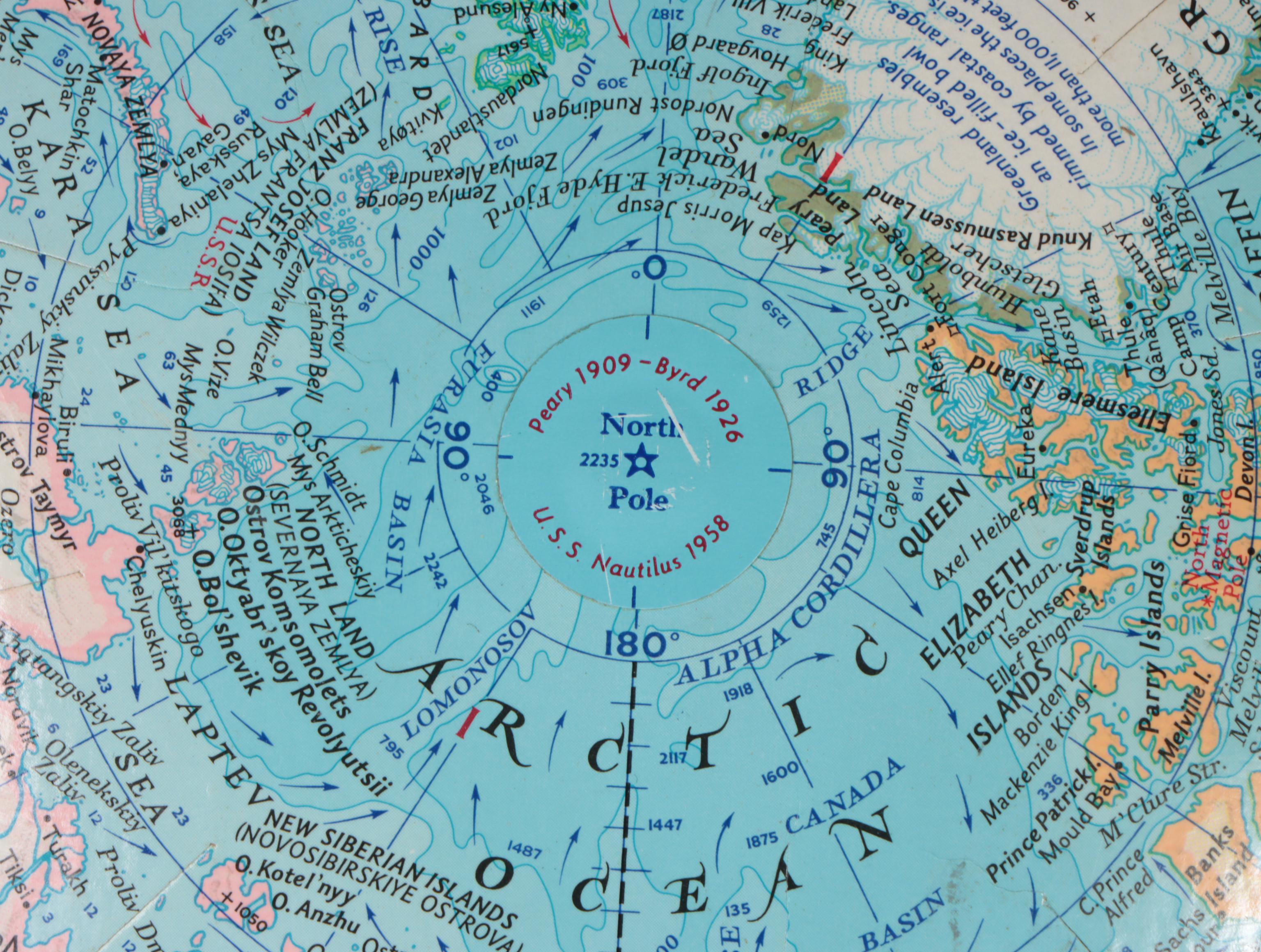 National Geographic World Globe on Acrylic Stand