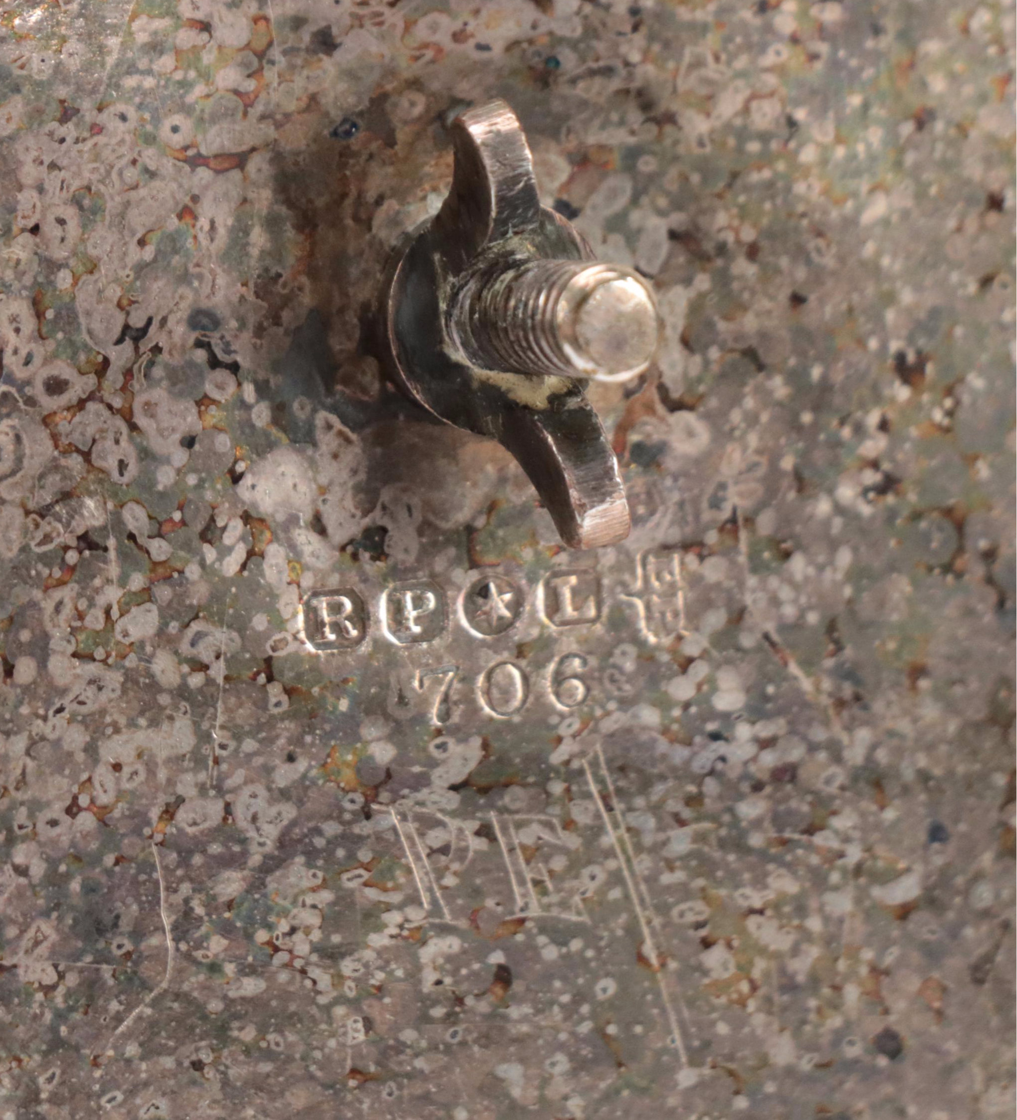 Victorian Robert Pringle (London) Silverplate Inkwell Stand