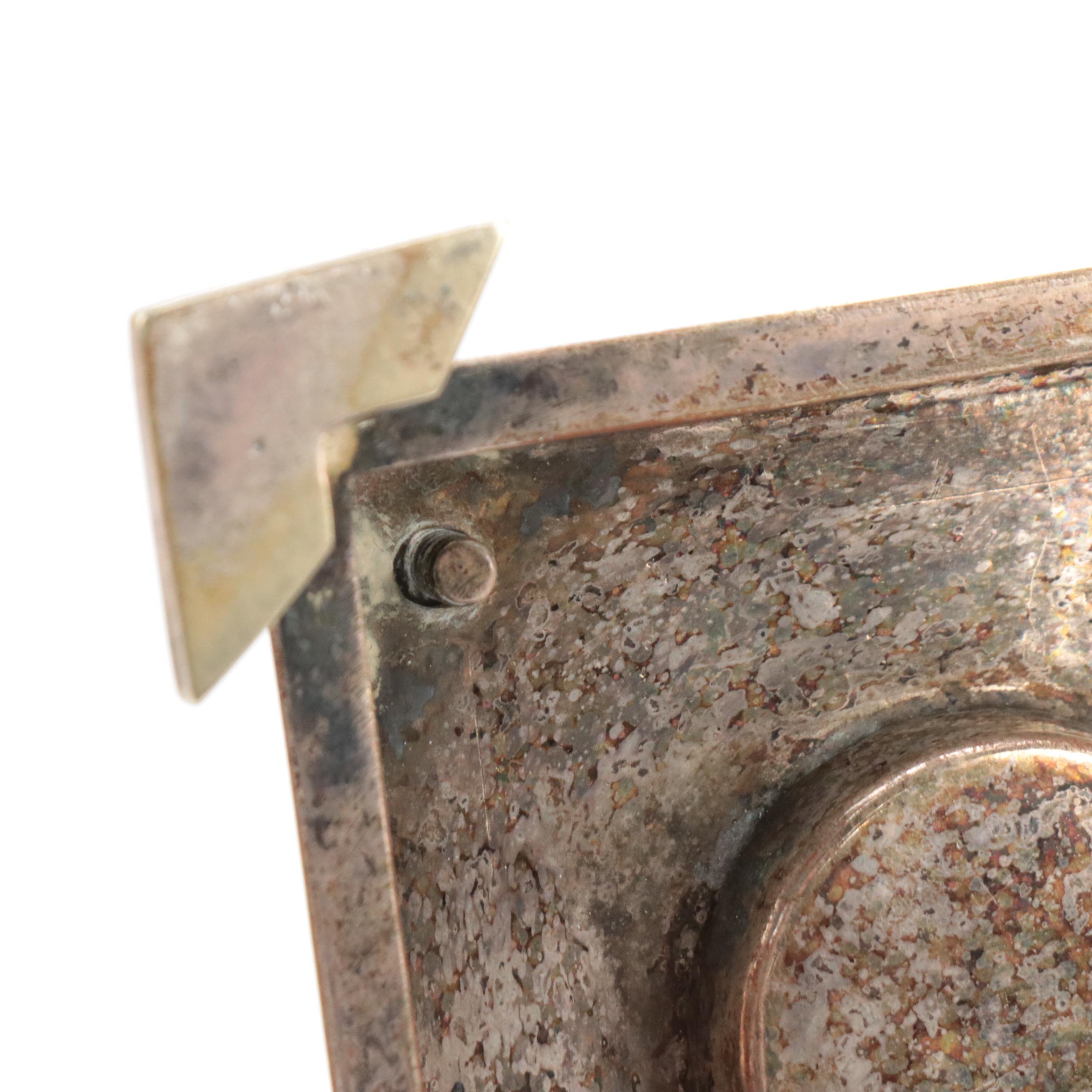 Victorian Robert Pringle (London) Silverplate Inkwell Stand