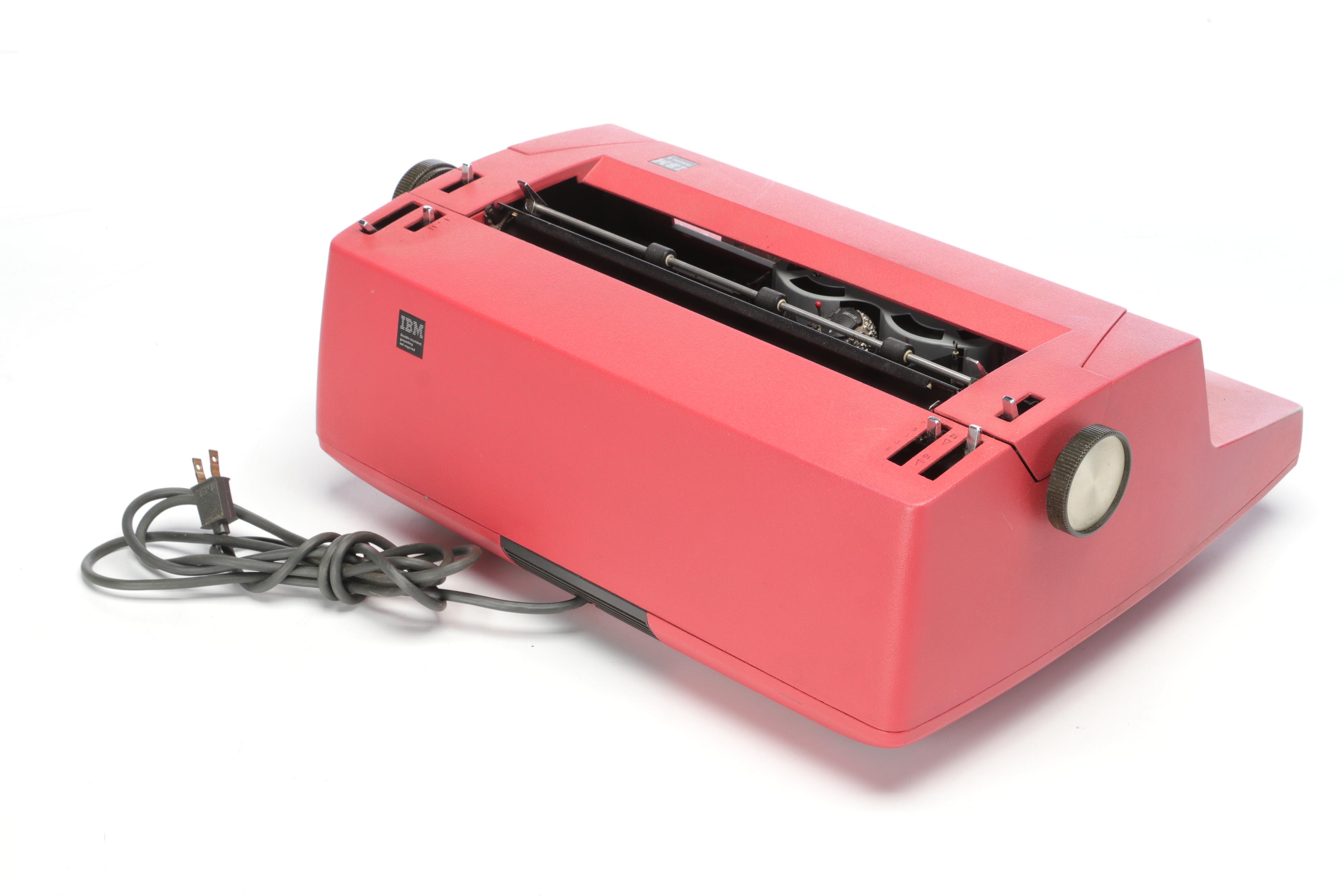 IBM Selectric II Red Electric Typewriter