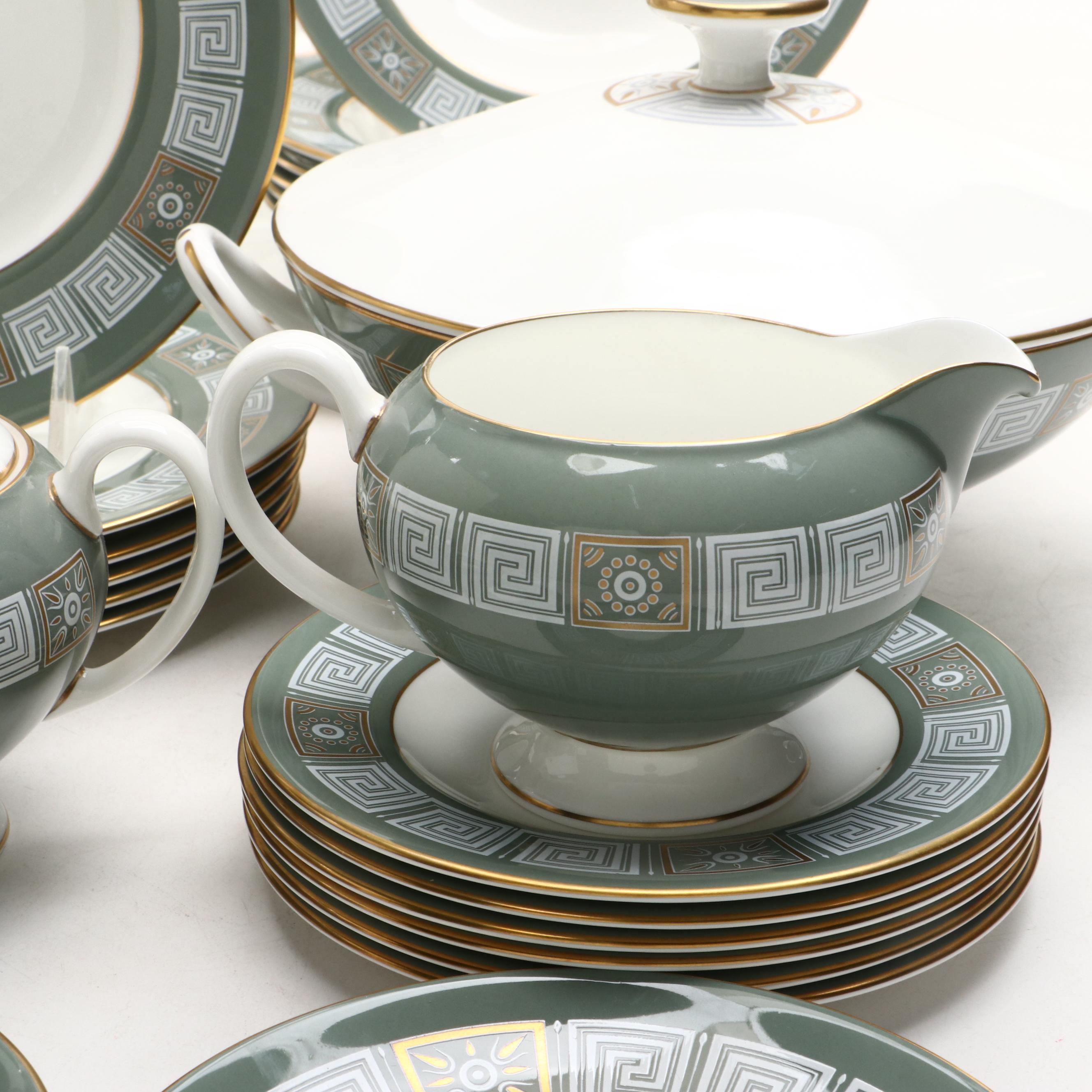 Wedgwood "Asia Green" Bone China Dinner Plates, Salad Plates and More