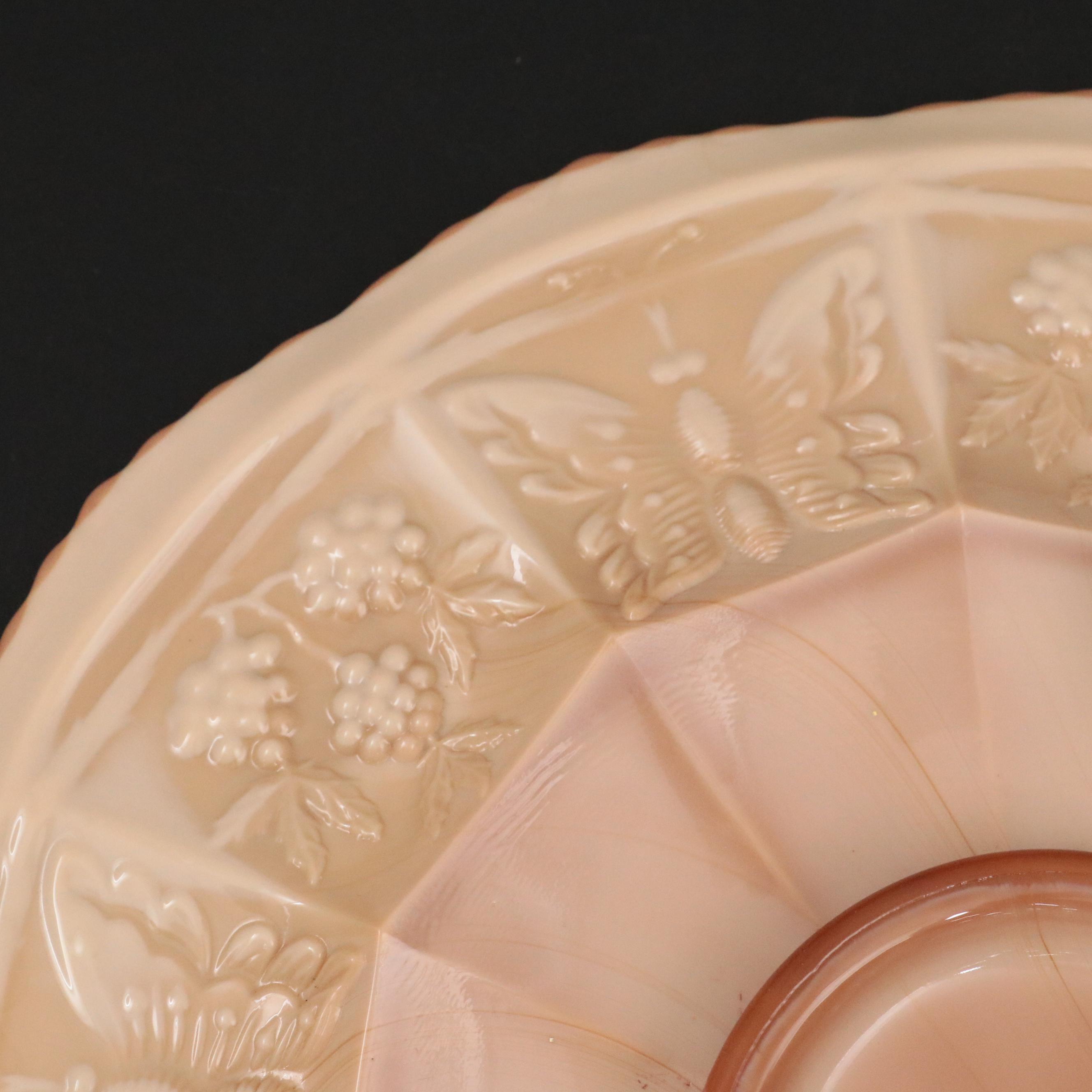 Fenton Chocolate Glass Footed Plates with Certificate from Fenton Museum