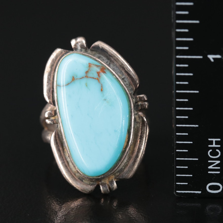 Sterling Copal and Faux Turquoise Rings | EBTH