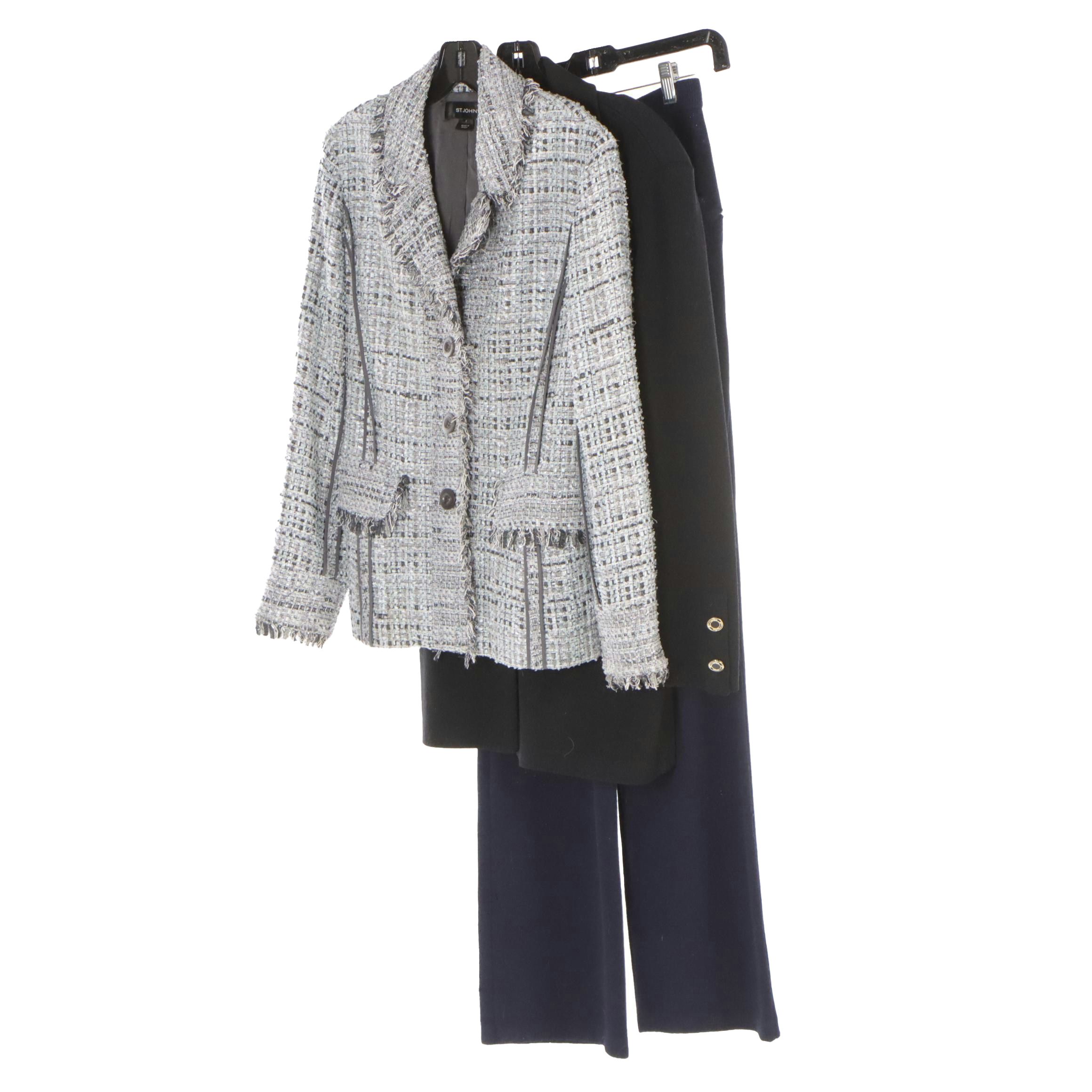St. John Tweed Knit Jacket, St. John Collection Knit Jacket and Pants