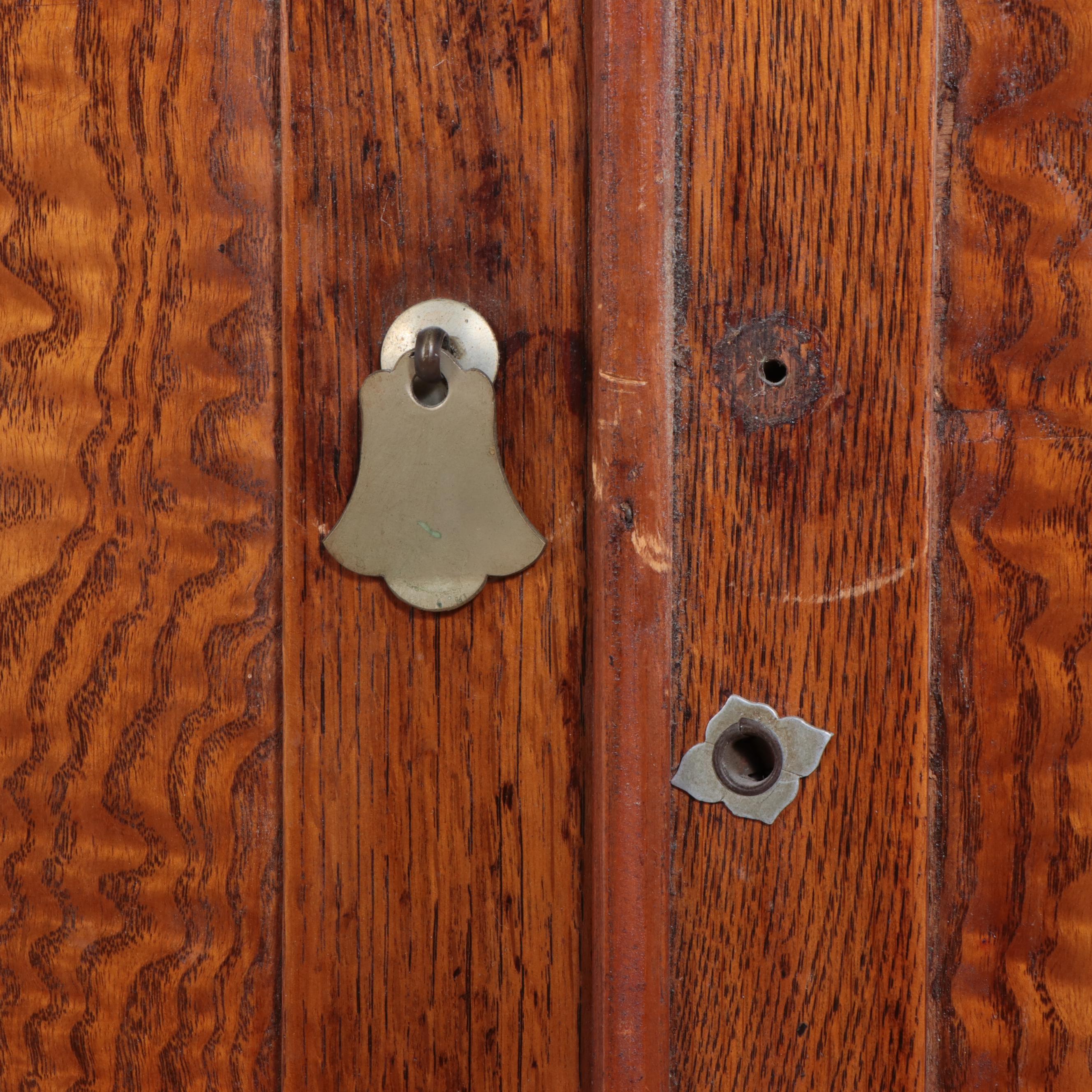 Japanese Oak and Elm Eight-Drawer Cabinet