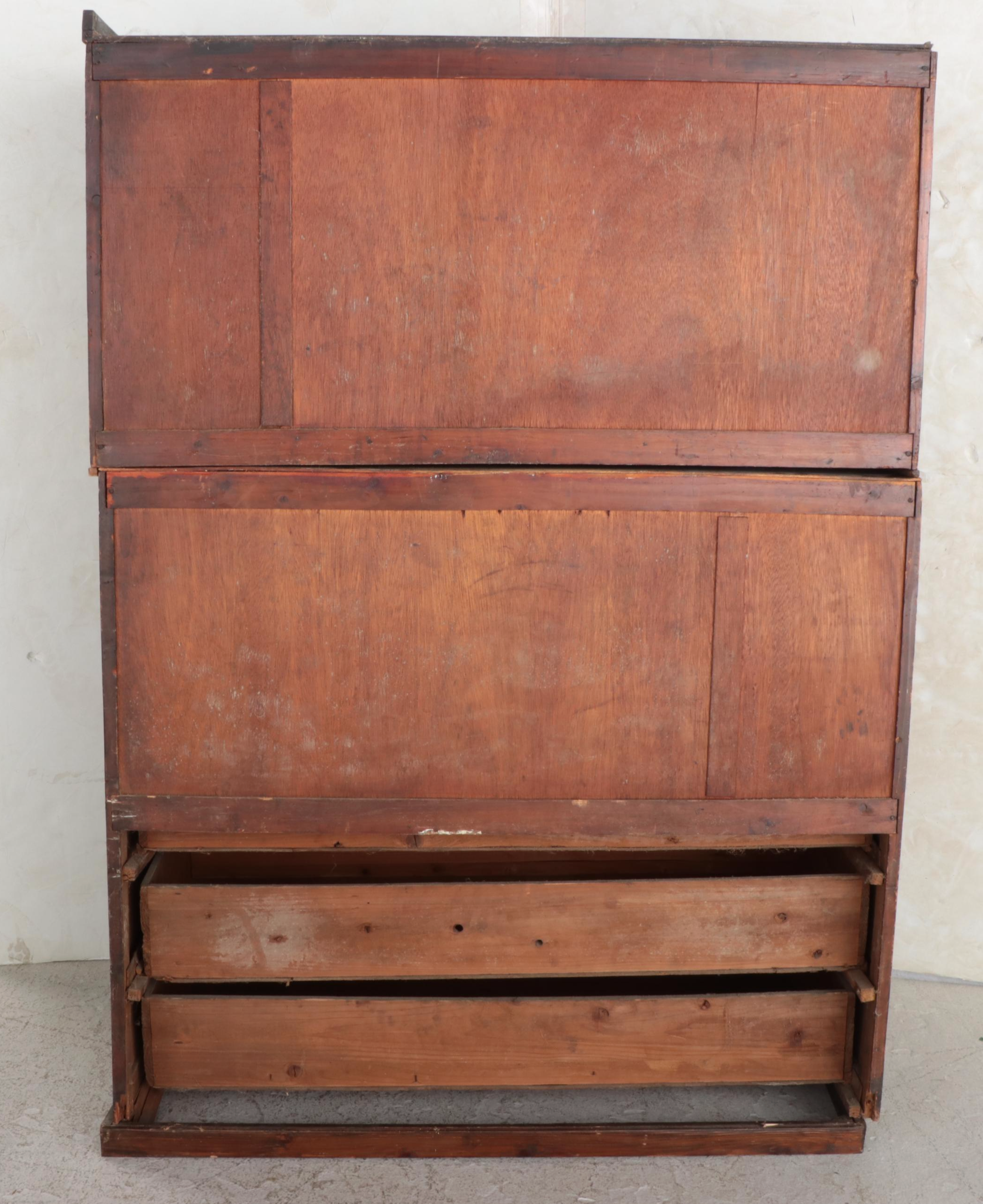 Japanese Oak and Elm Eight-Drawer Cabinet