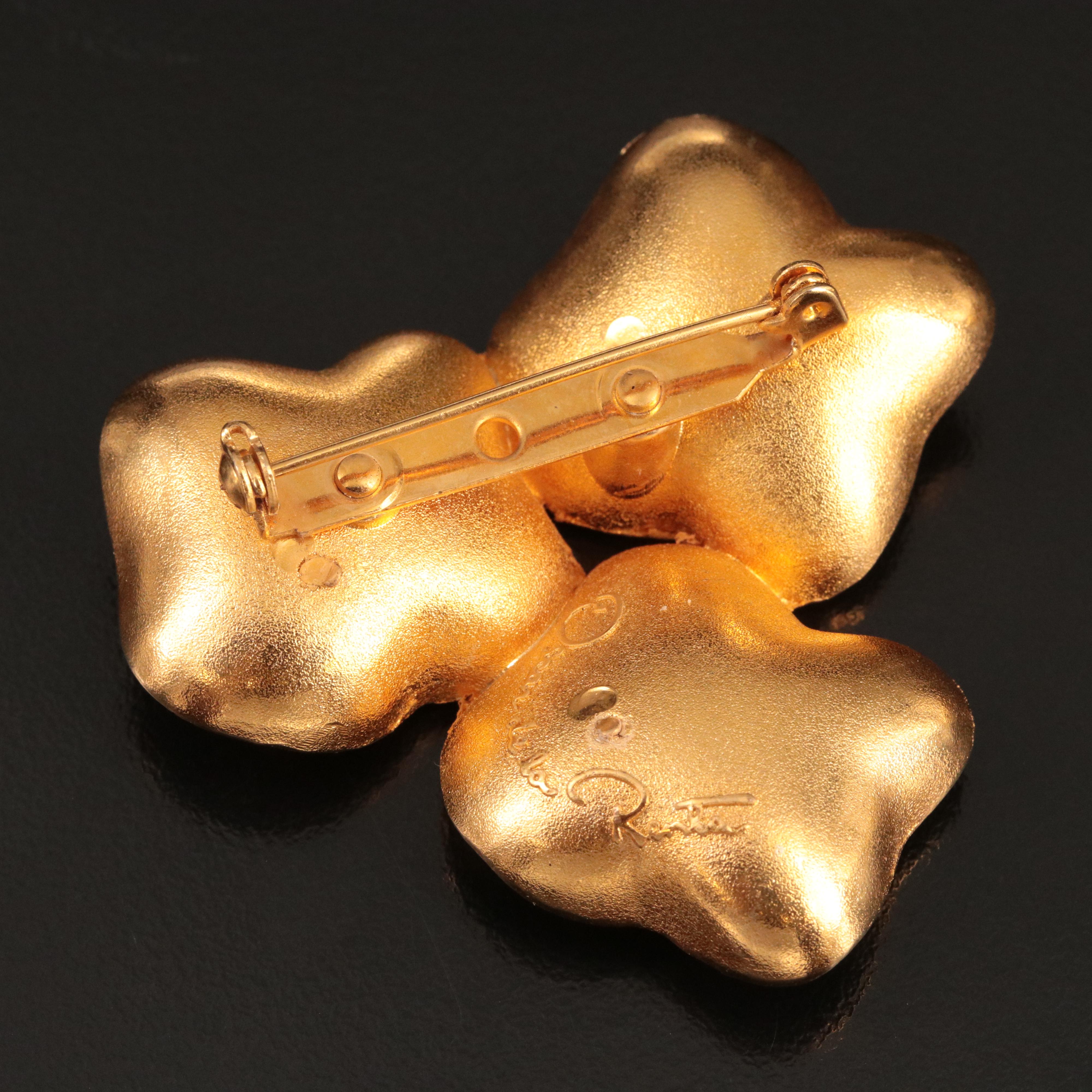 Oscar de la Renta Abstract Poppy Flower Jewelry Set