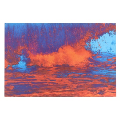 Isack Kousnsky Manipulated Digital Photograph of Lava