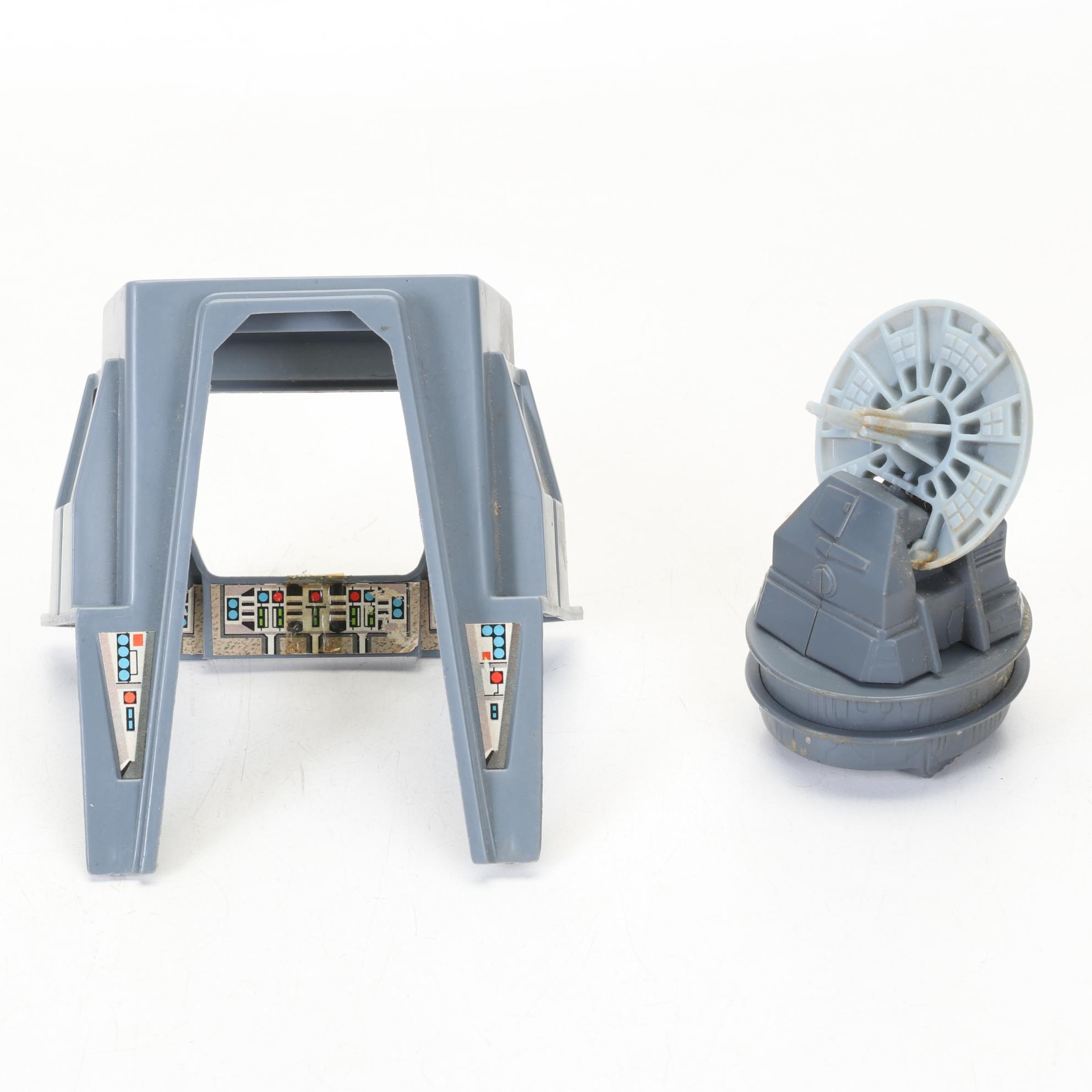 Kenner Star Wars TIE Fighter, Action Figure Display Stand, and Hoth Base Stand