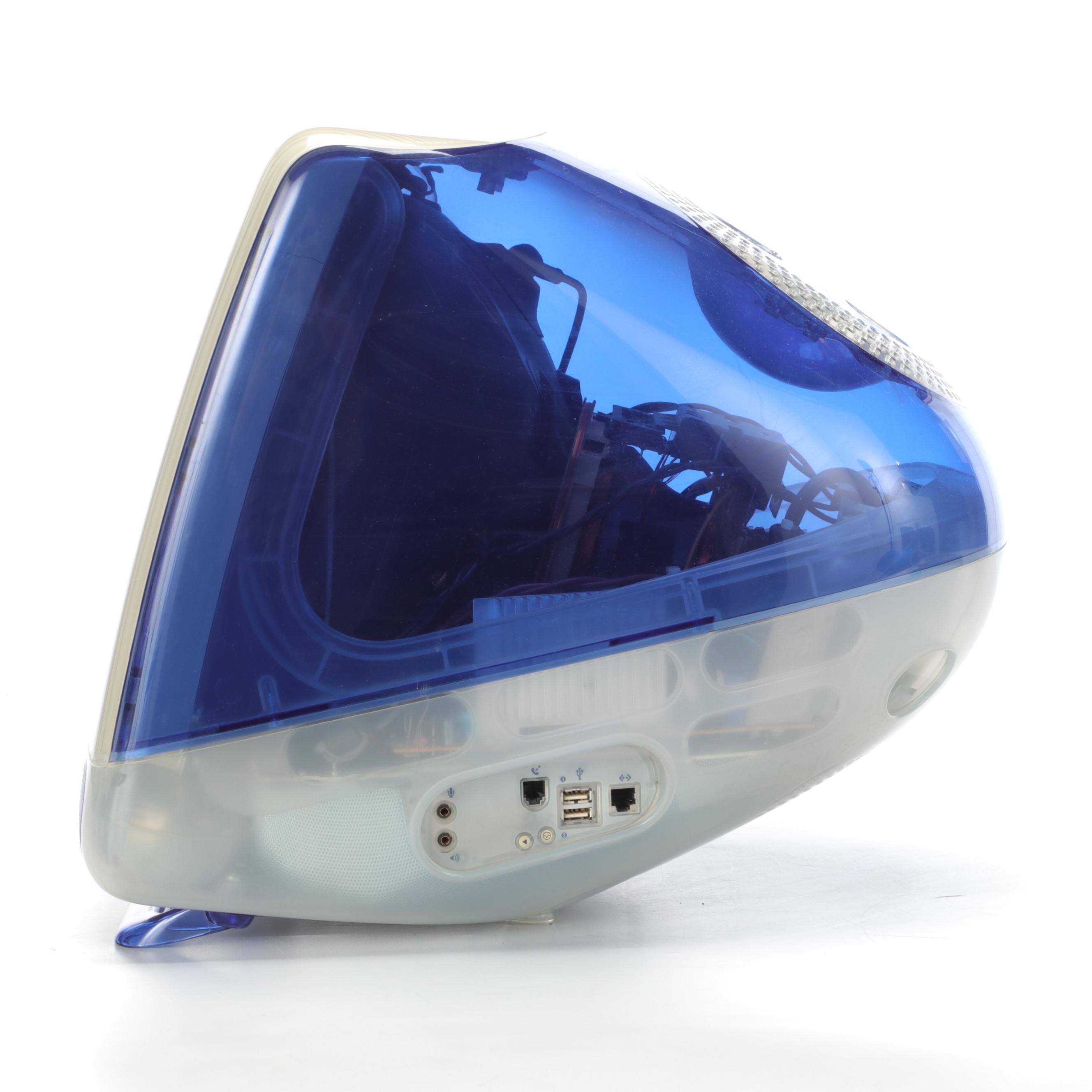 Apple iMac M5521 Indigo Desktop Computer with Mouse and Keyboard, 2001