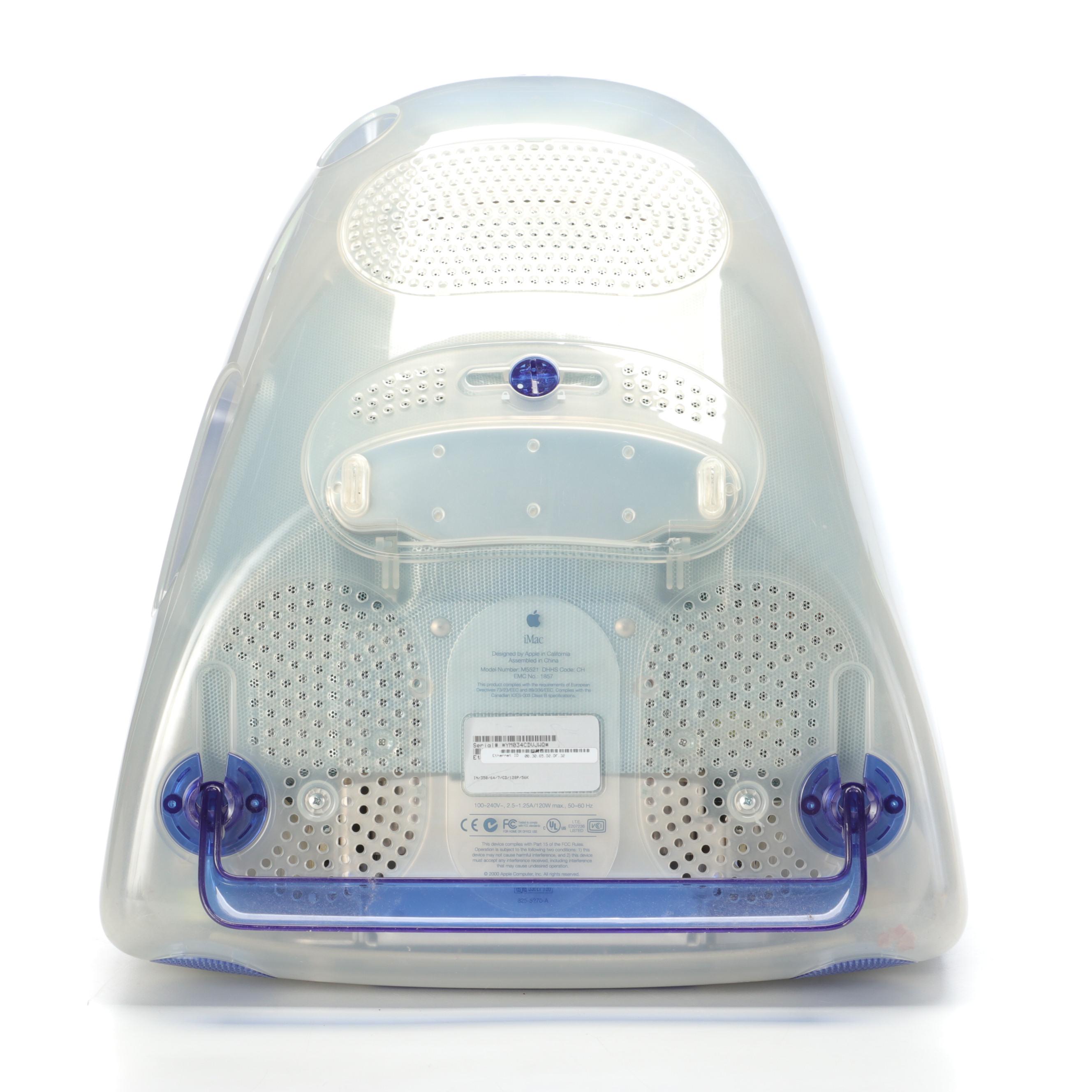 Apple iMac M5521 Indigo Desktop Computer with Mouse and Keyboard, 2001